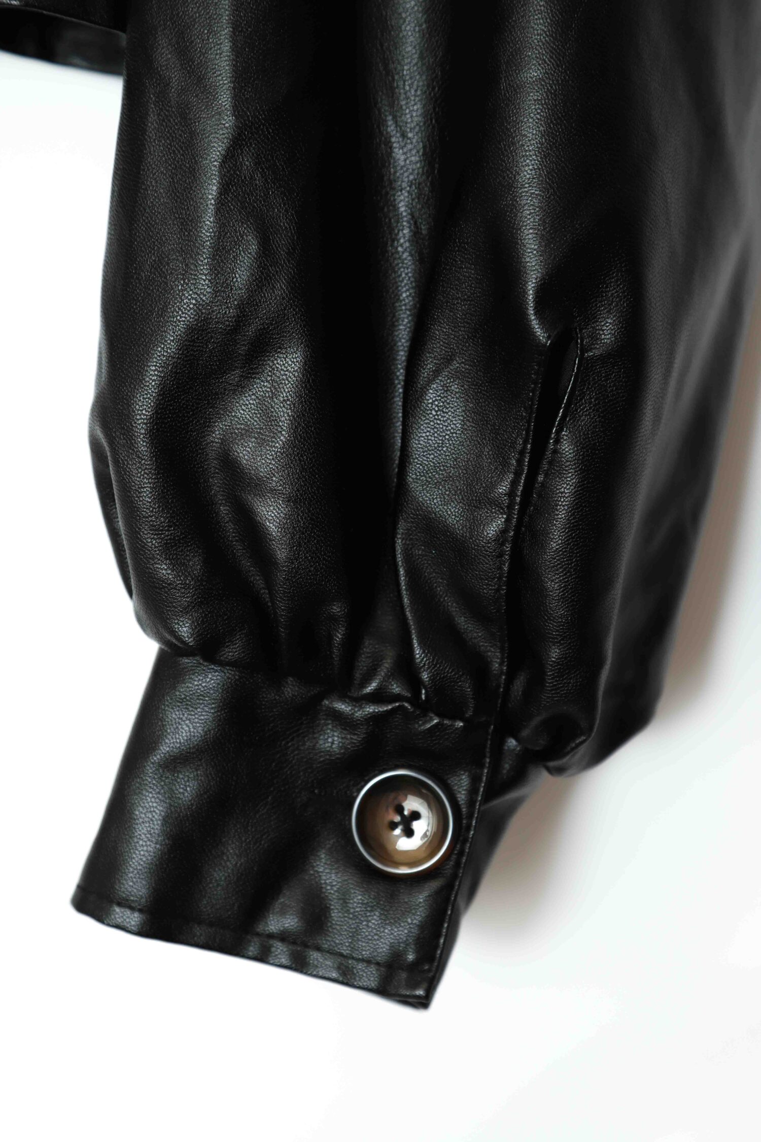 VINTAGE SHORT FAKE LEATHER JACKET/L | 古着屋FERANTRACING【公式