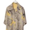 VINTAGE PRINTED OPEN COLLAR SHIRT/XL