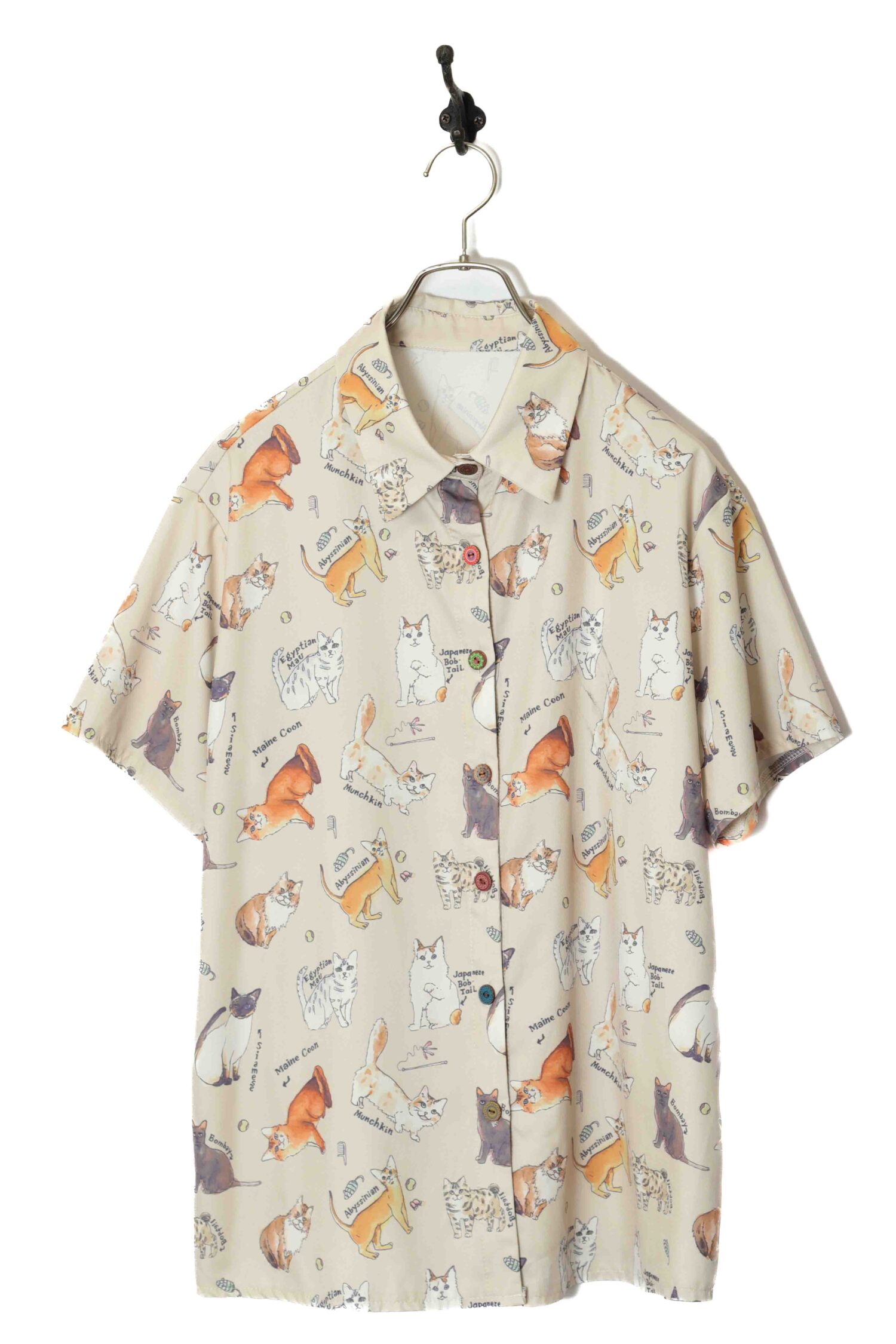 VINTAGE PRINTED SHIRT/L