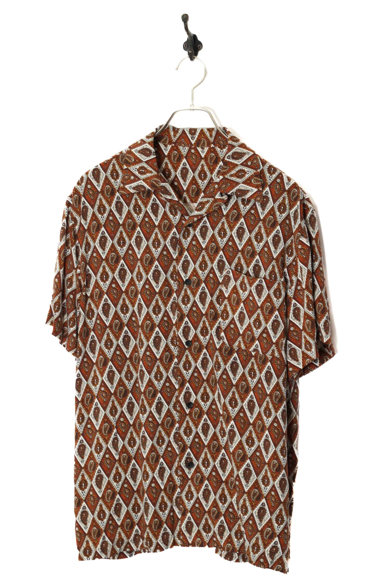 VINTAGE PRINTED SHORT SLEEVE SHIRT/L