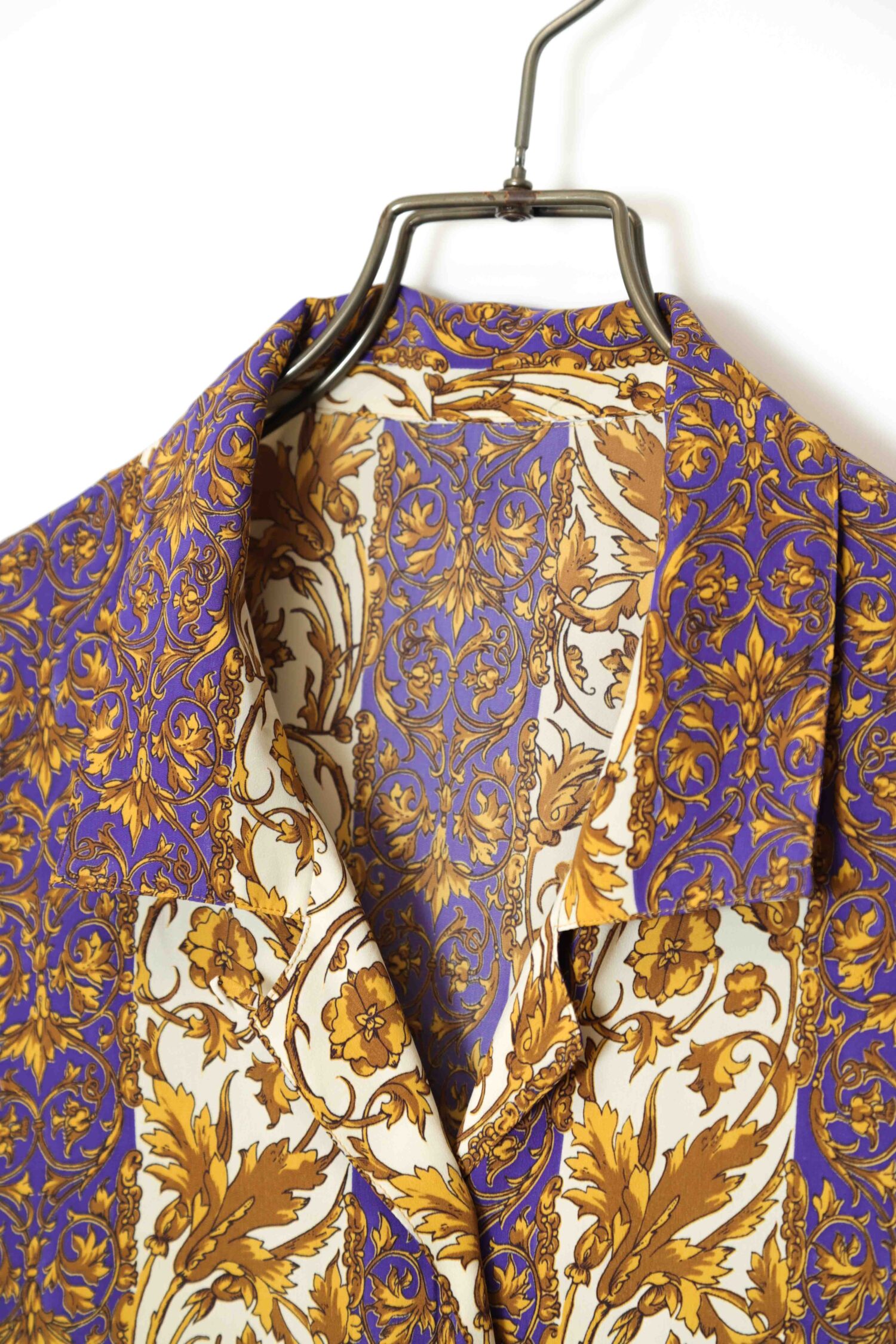 Alternative view of VINTAGE PRINTED OPEN COLLAR SHIRT/M