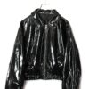 VINTAGE PVC BOMBER JACKET/L