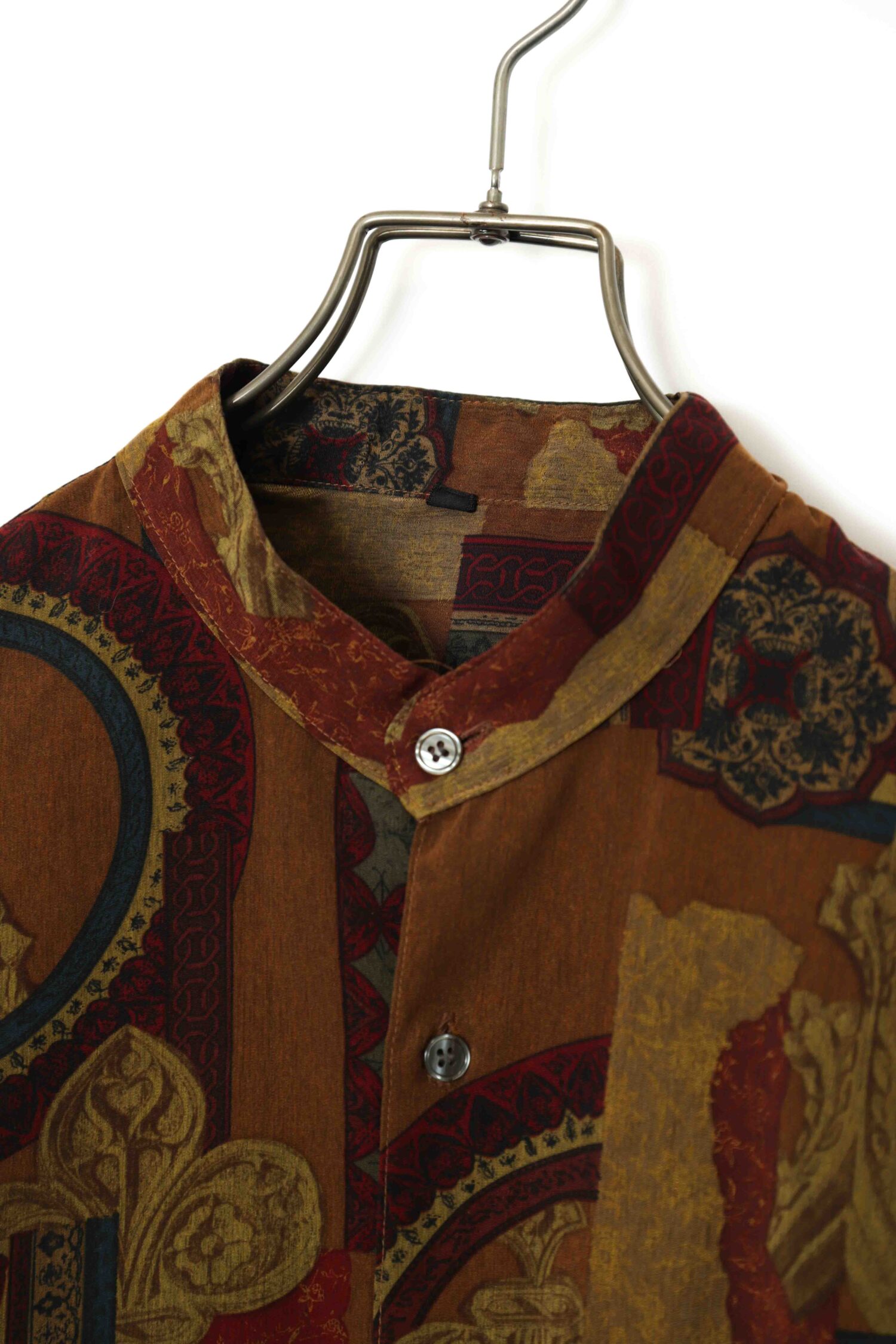Alternative view of VINTAGE PRINTED STAND COLLAR SHIRT/L