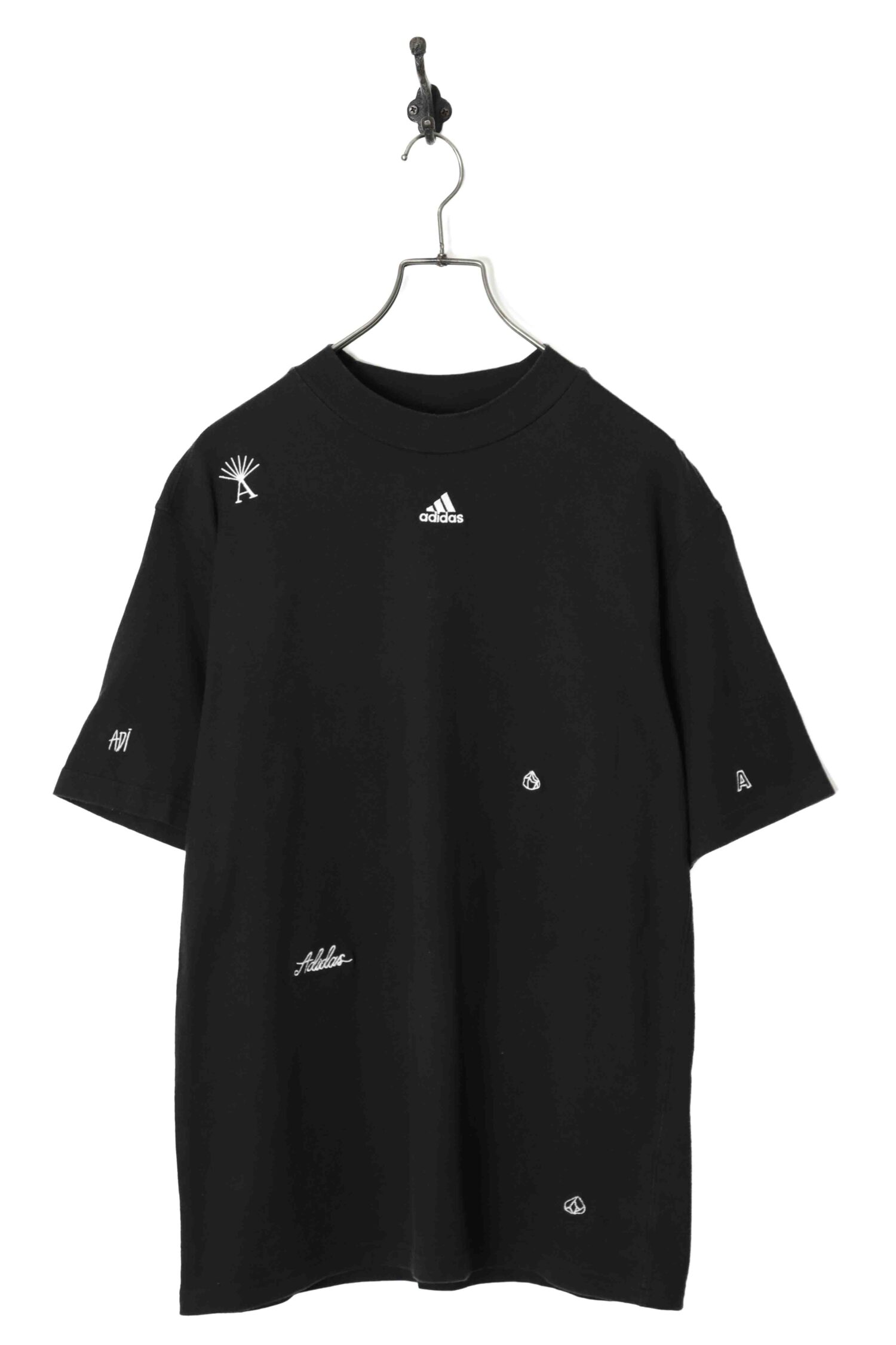 USED ADIDAS EMBROIDERY SHIRT/ADIDAS×BLACK ONYX/M