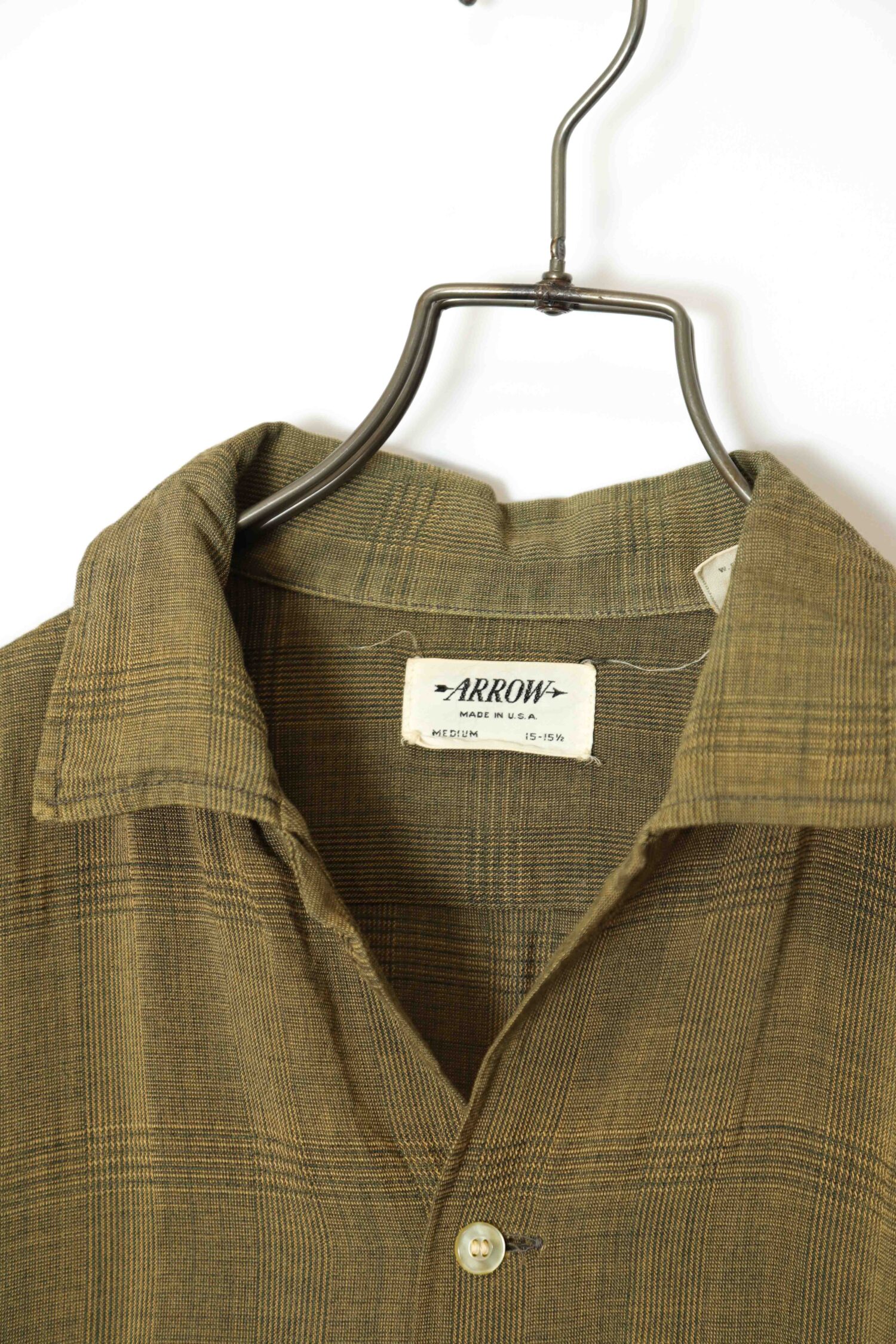 Alternative view of VINTAGE OEPN COLLAR SHIRT/ARROW/M