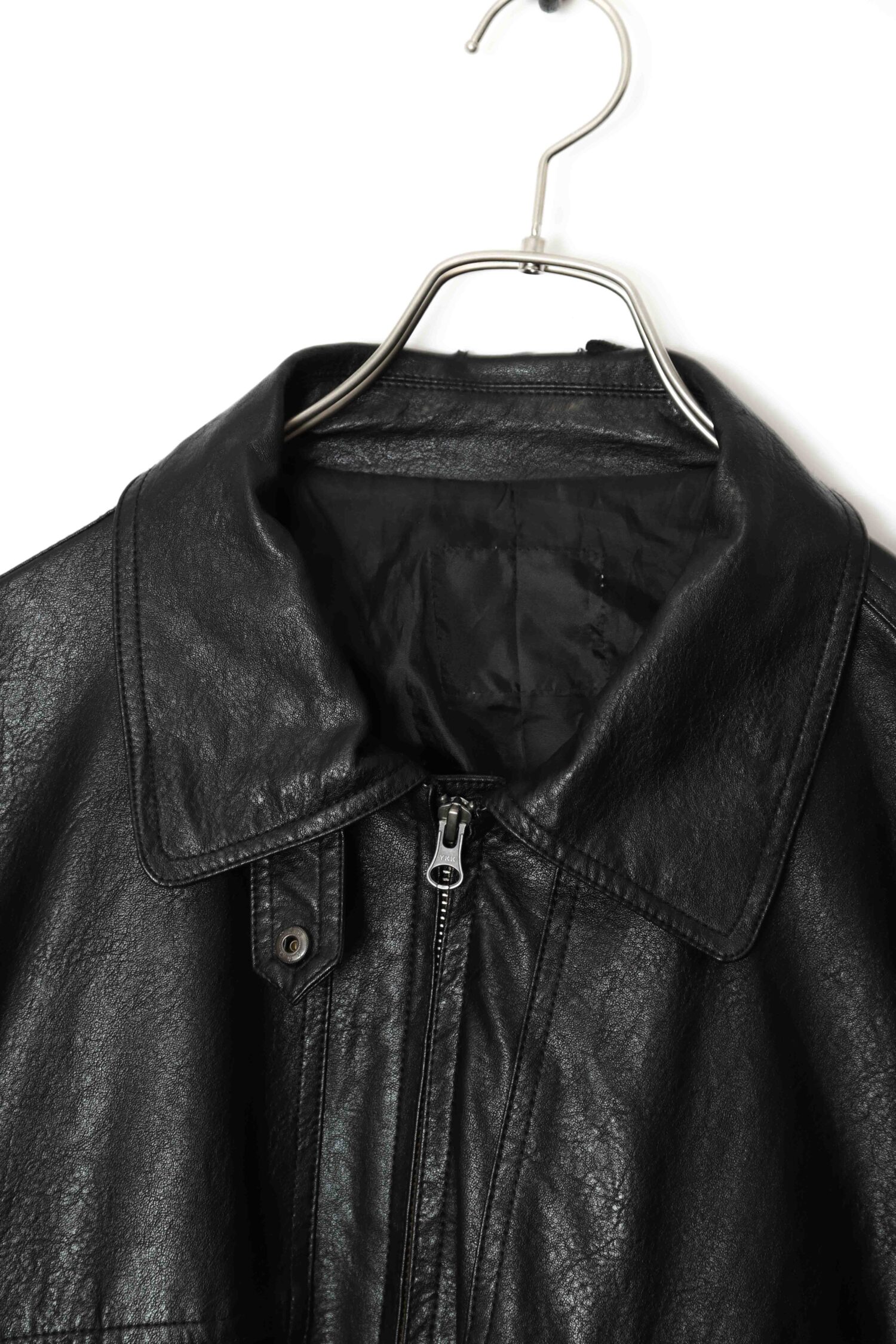 Alternative view of VINTAGE FAKE LEATHER BOMBER JACKET/XL