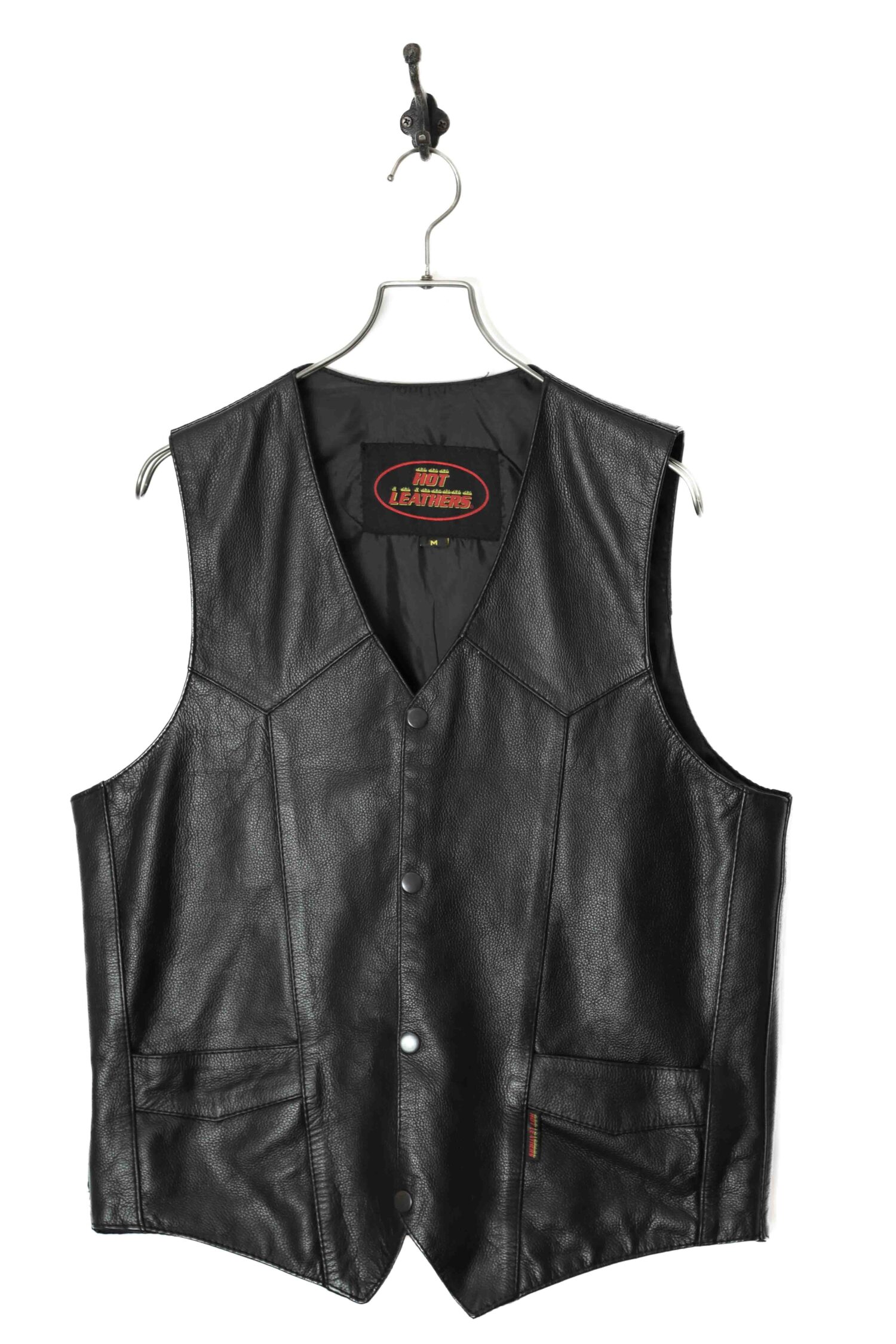 VINTAGE LEATHER VEST/M