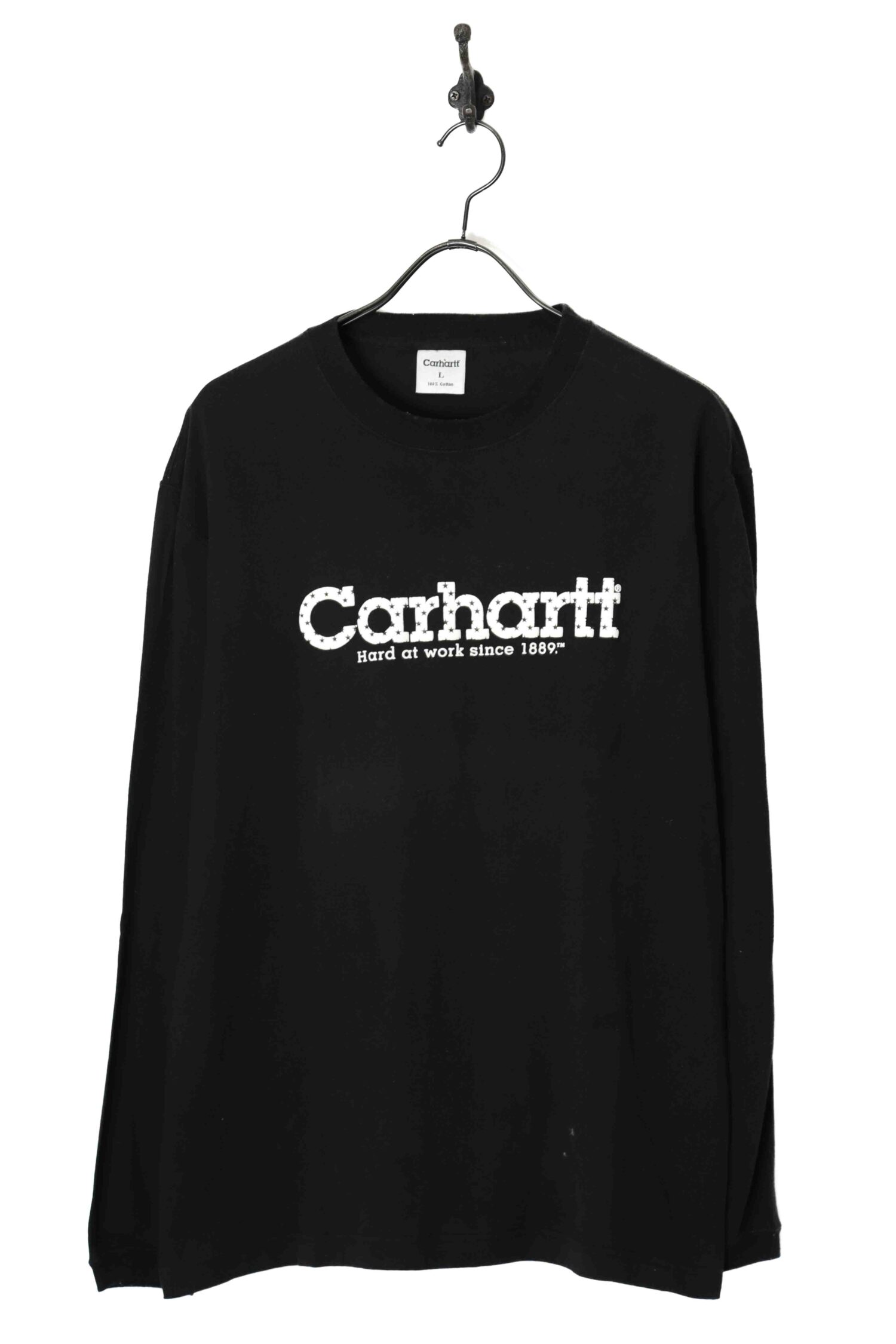 USED CARHARTT PRINTED LONG SLEEVE T-SHIRT/L