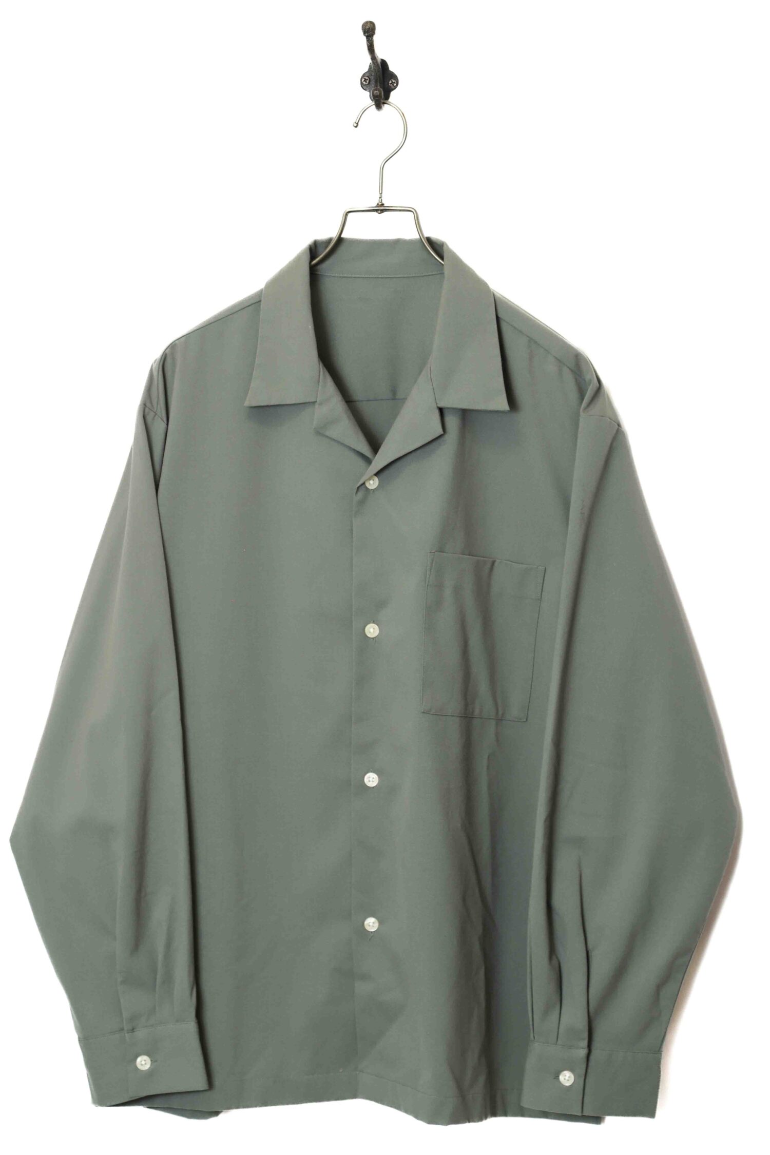 VINTAGE OPEN COLLAR SHIRT/XL