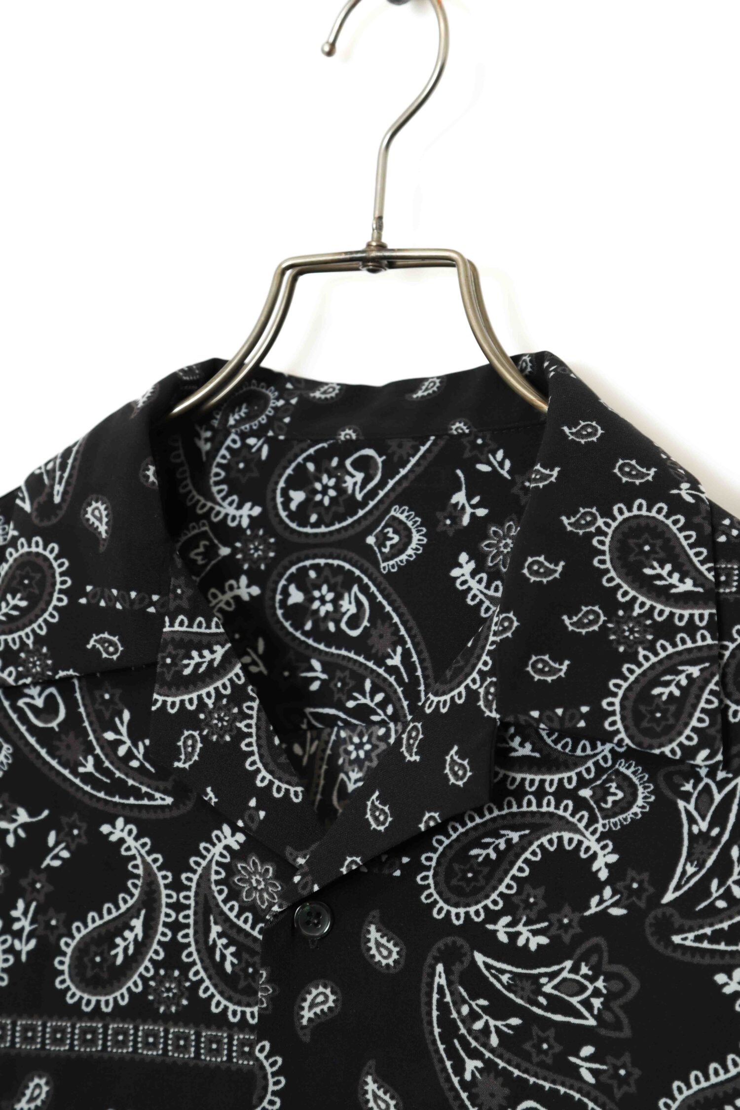 Alternative view of VINTAGE PRINTED OPEN COLLAR SHIRT/M