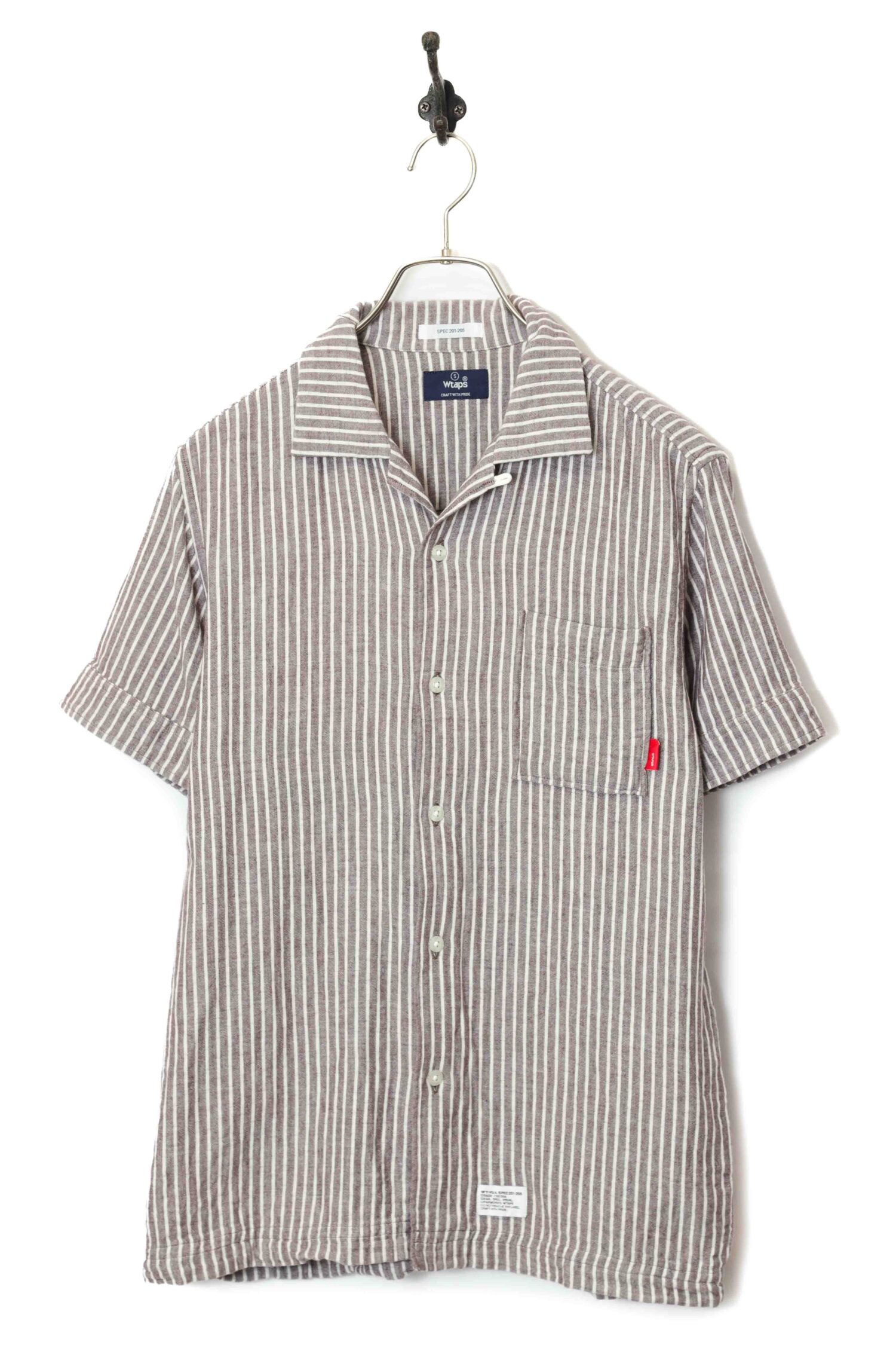USED WTAPS STRIPED SHIRT/S