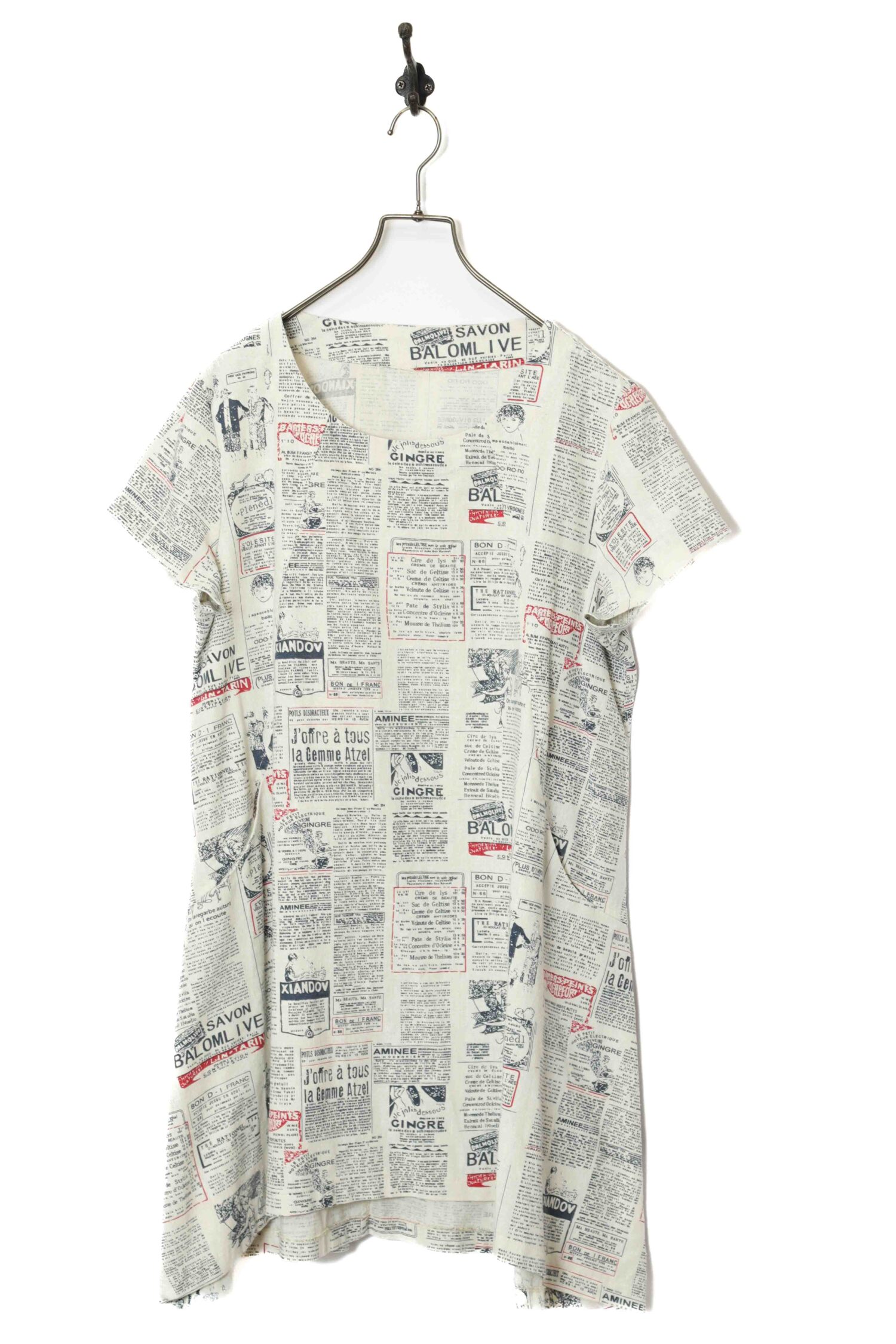 VINTAGE PRINTED ONE PIECE DRESS/M