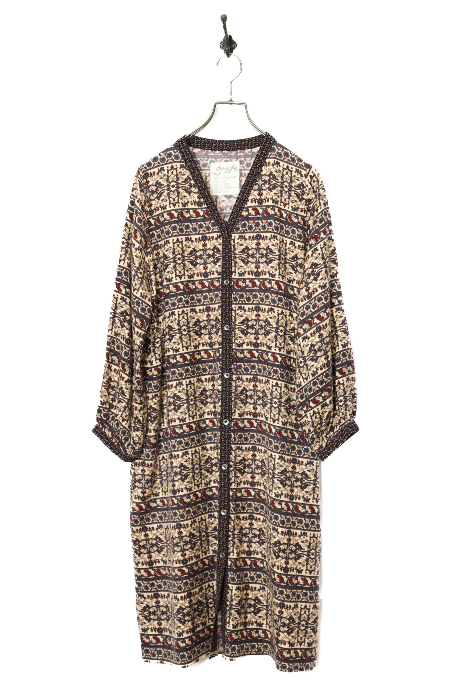 USED PRINTED LONG SHIRT/L
