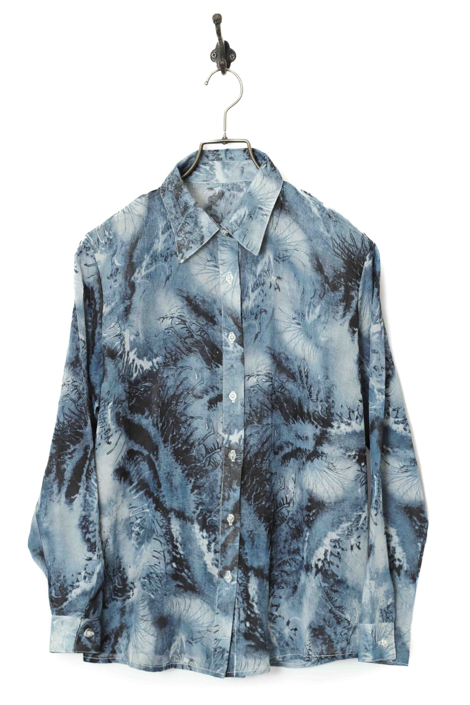 VINTAGE PRINTED SHEER SHIRT/S