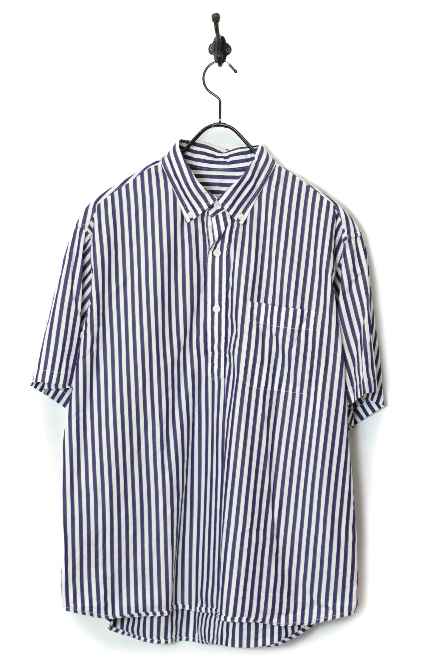 VINTAGE STRIPED SHORT SLEEVE SHIRT/L