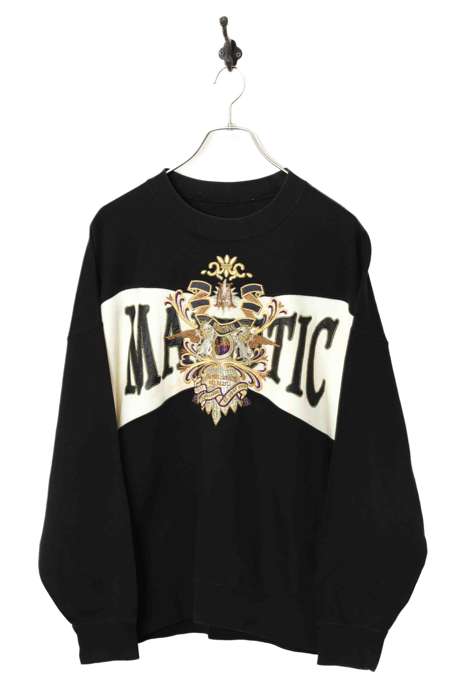 VINTAGE EMBROIDERY SWEAT SHIRT/XL