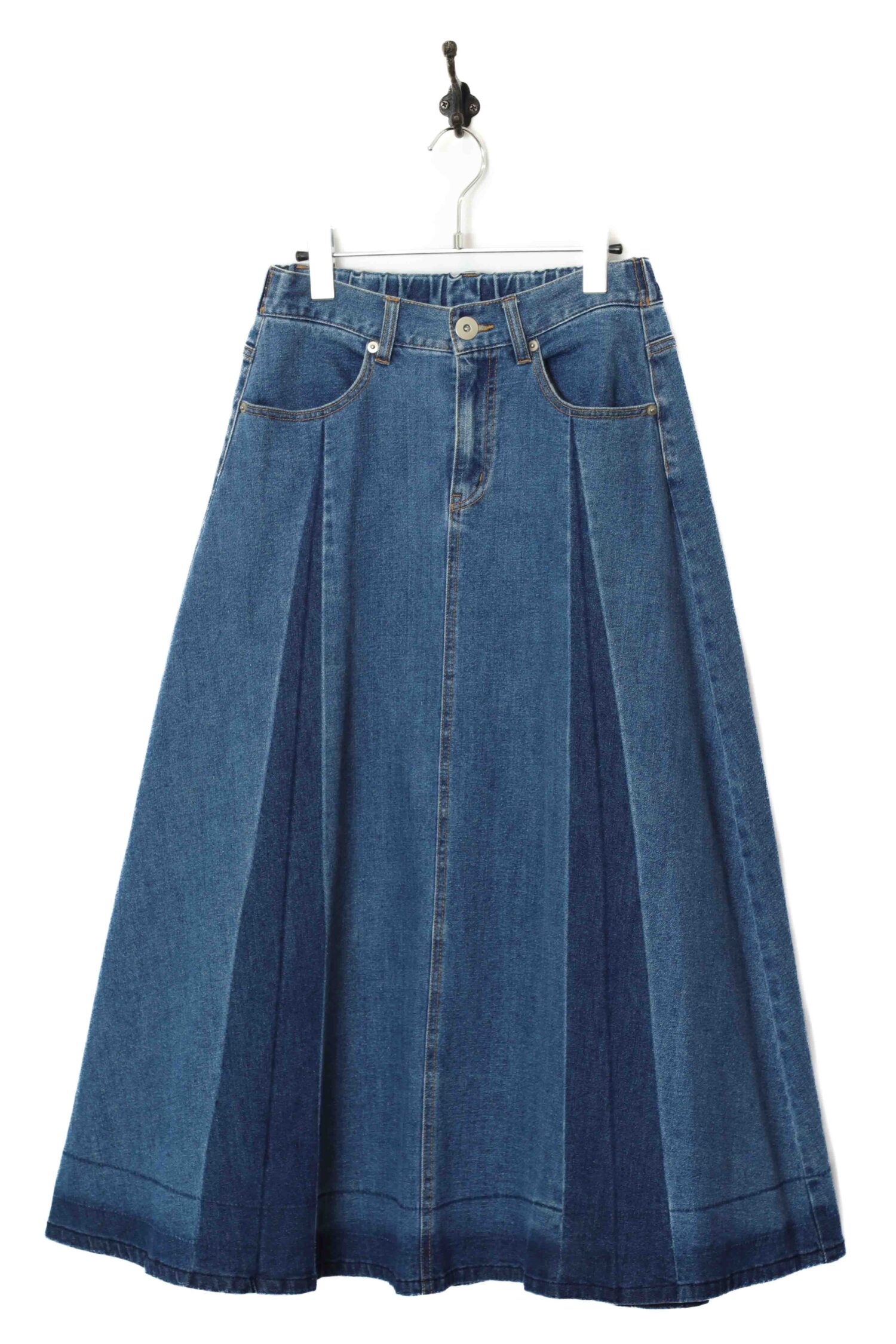 VINTAGE FLARE DENIM SKIRT/W62-70