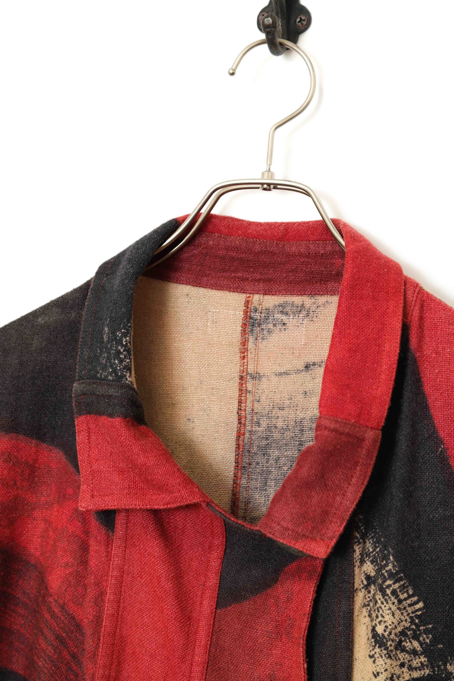Alternative view of VINTAGE PRINTED LINEN SHIRT JACKET/XL