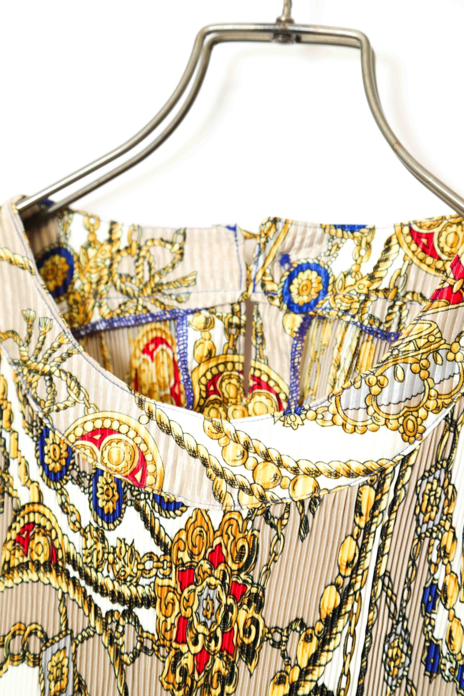 Alternative view of VINTAGE PRINTED PLEATED BLOUSE SHIRT/M