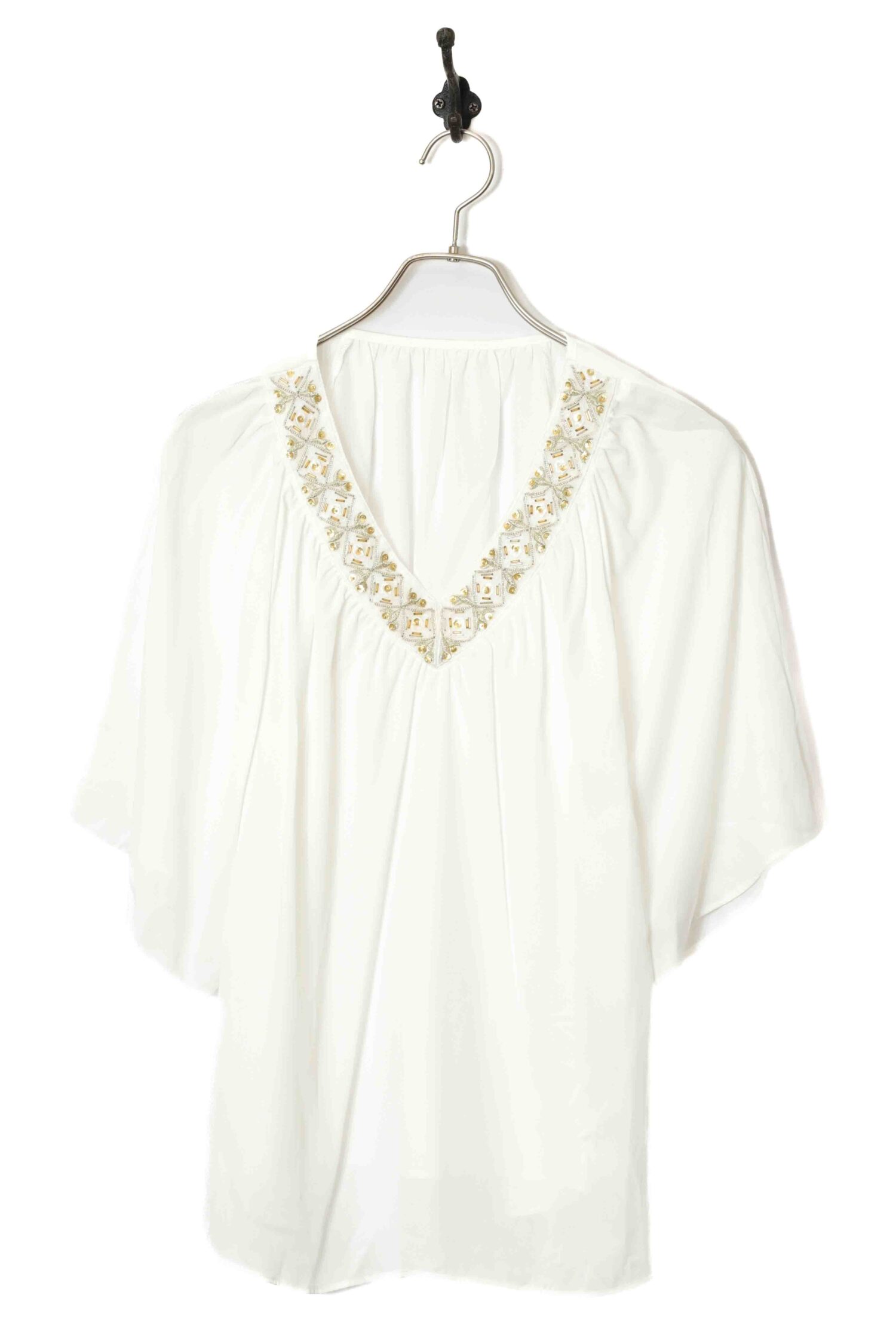 VINTAGE V-NECK BLOUSE/M