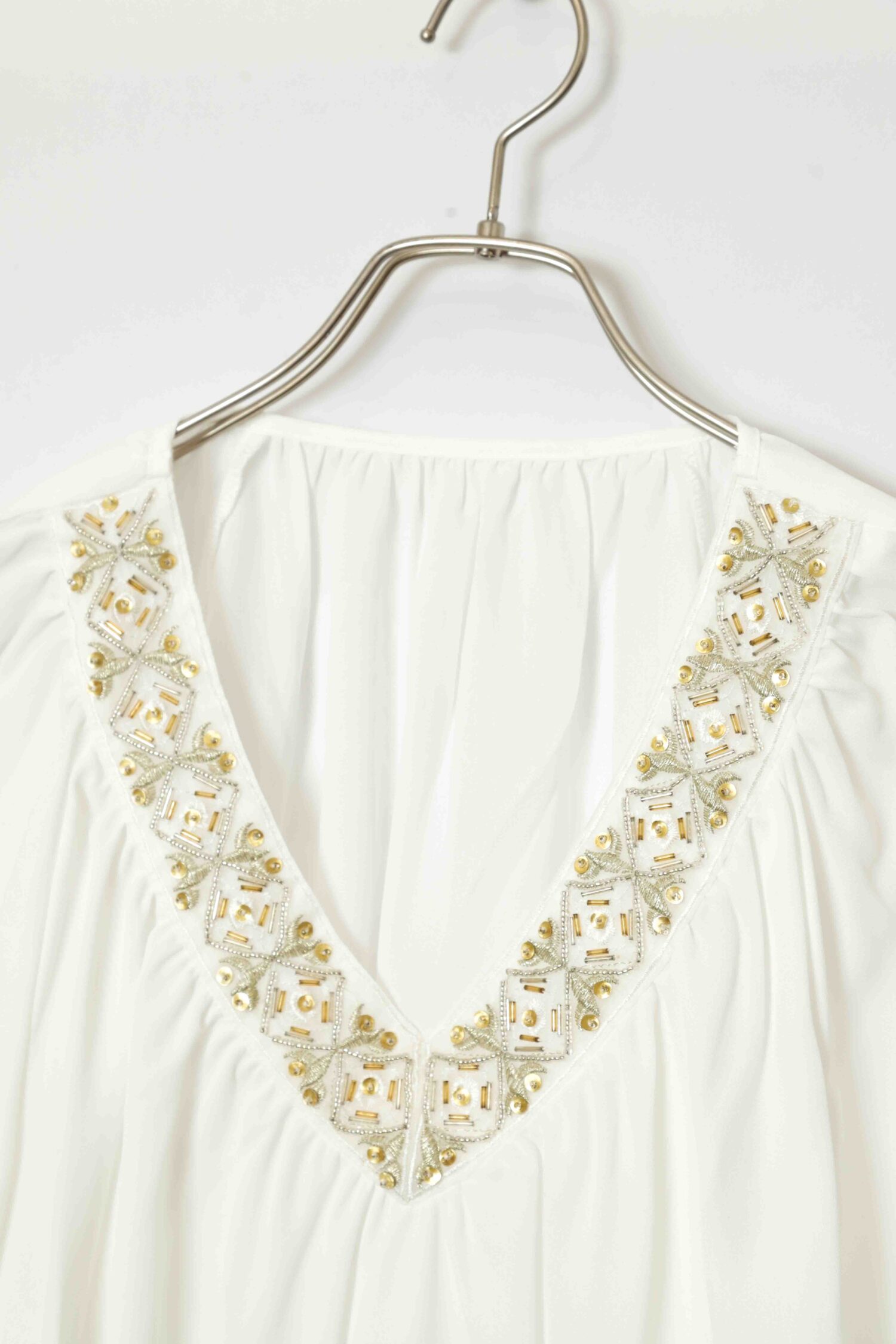 Alternative view of VINTAGE V-NECK BLOUSE/M