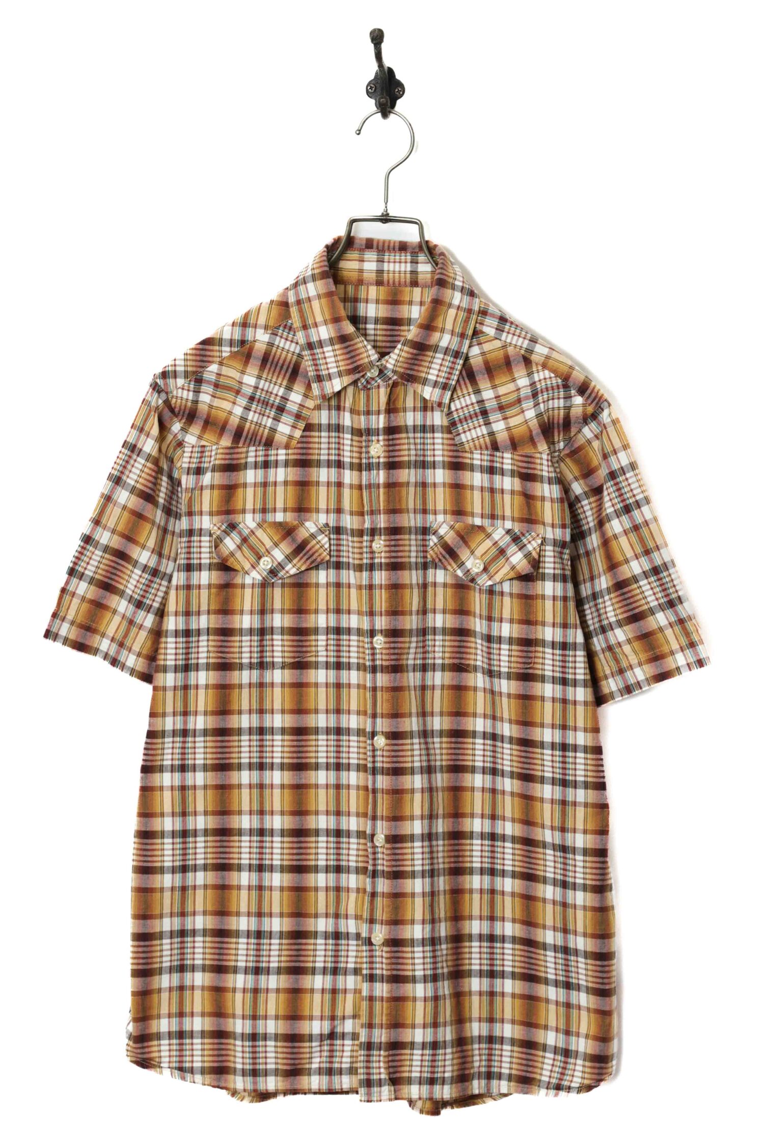 VINTAGE CHECK PRINTED SHIRT/M