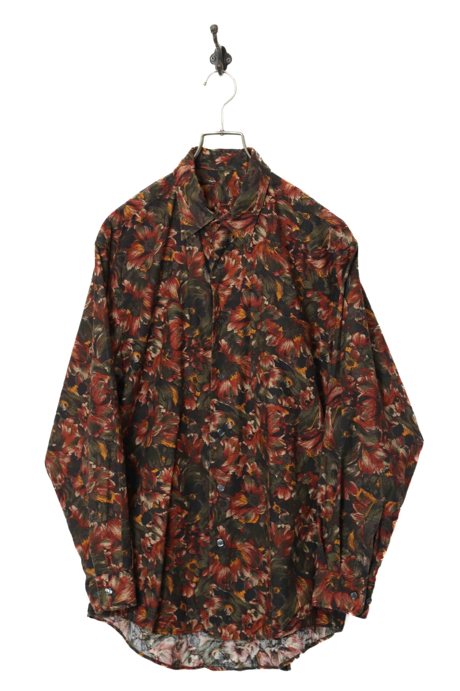 VINTAGE PATTERN PRINTED SHIRT/M