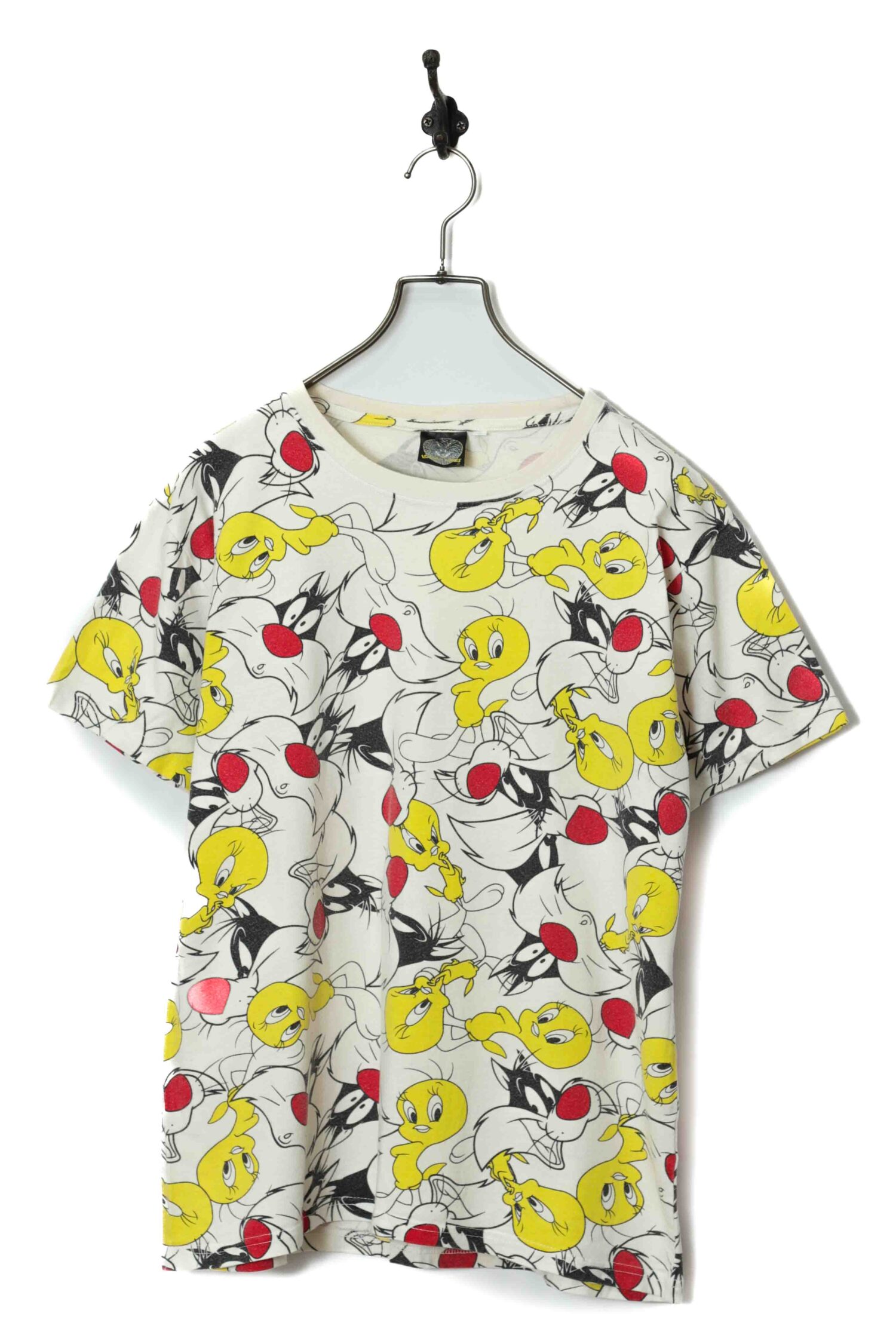 USED LOONEY TUNES PATTERN T-SHIRT/M