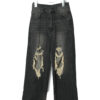 VINTAGE DAMAGE DENIM PANTS/W62