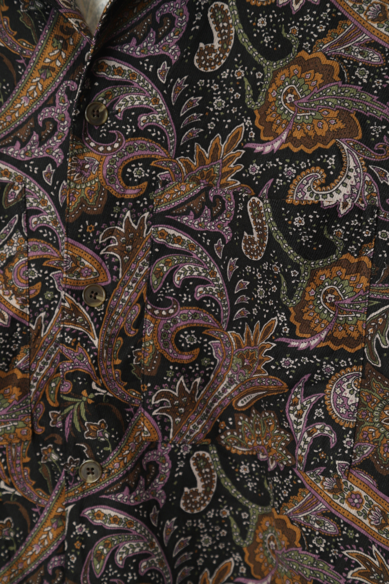 VINTAGE CORDUROY PRINTED SHIRT/L - 画像 (3)
