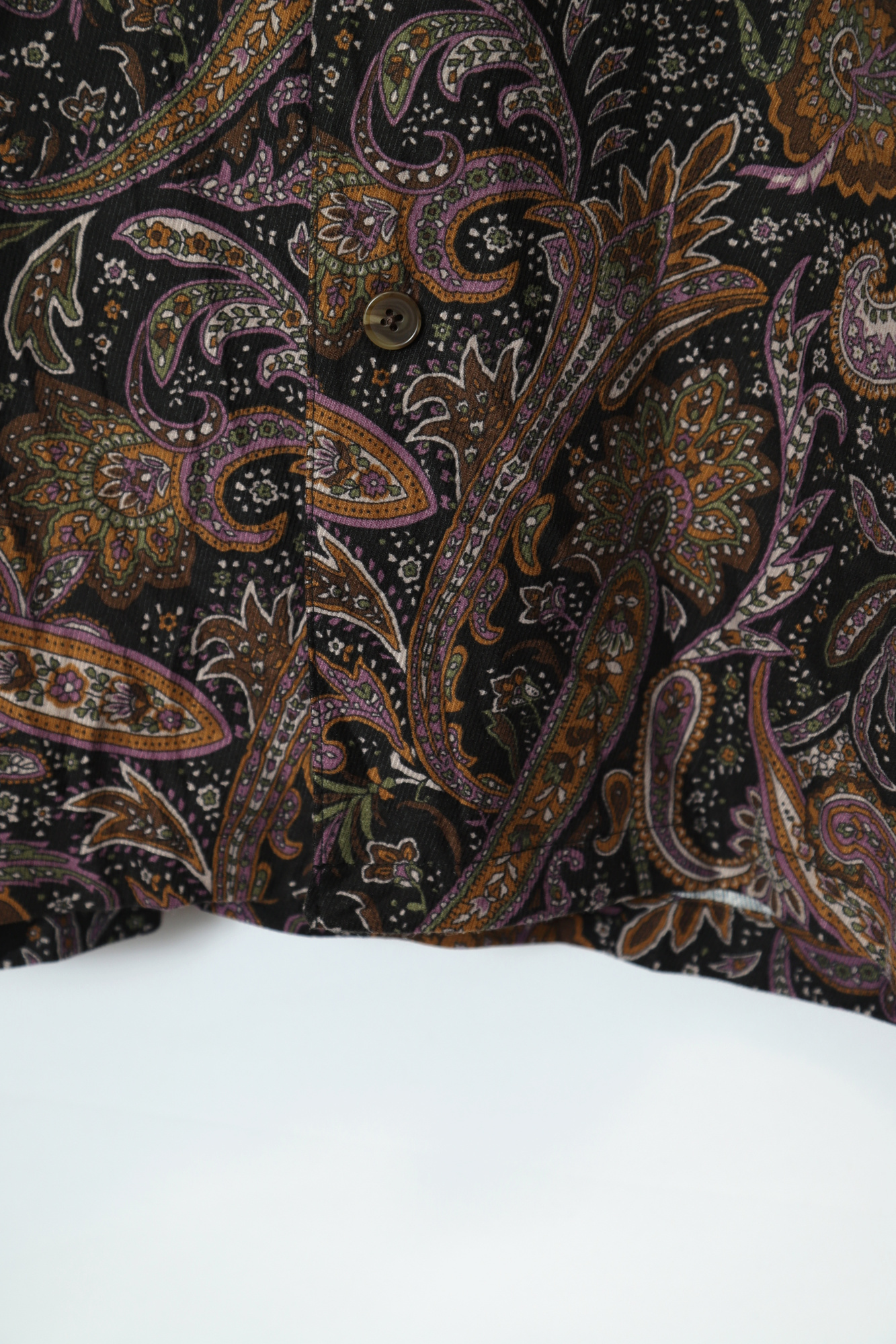 VINTAGE CORDUROY PRINTED SHIRT/L - 画像 (4)
