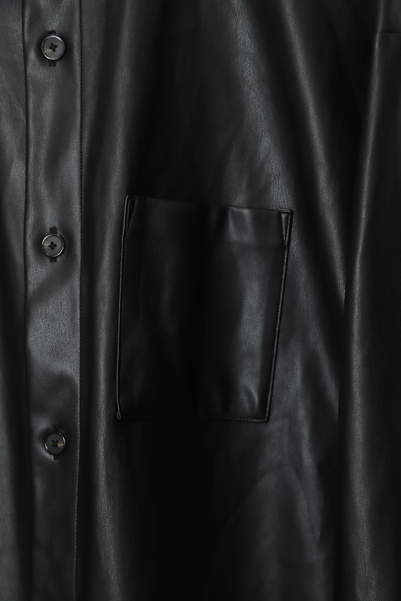 VINTAGE FAKE LEATHER CPO JACKET/L - 画像 (3)