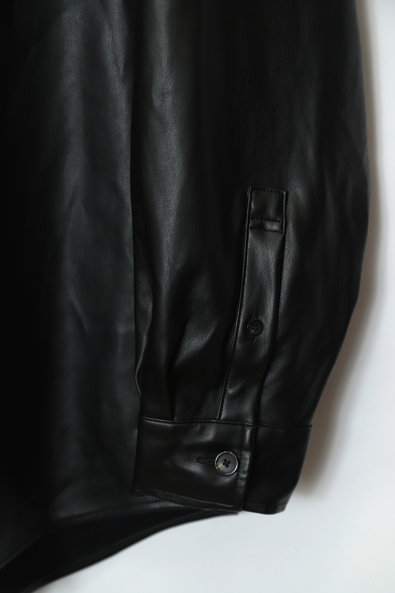 VINTAGE FAKE LEATHER CPO JACKET/L - 画像 (5)