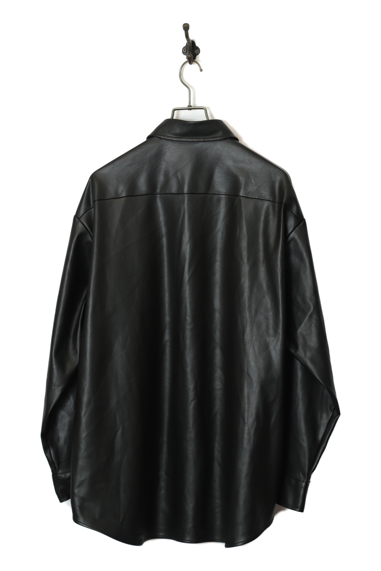 VINTAGE FAKE LEATHER CPO JACKET/L - 画像 (6)