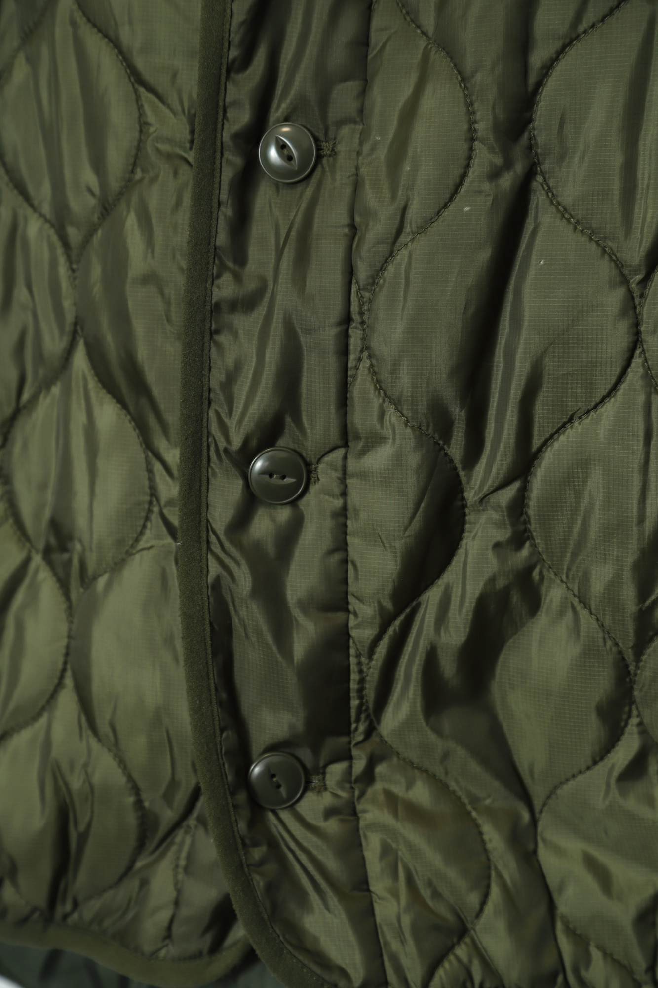 VINTAGE MILITARY QUILTING JACKET/L - 画像 (3)