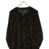 VINTAGE VELVET NO COLLAR JACKET/L