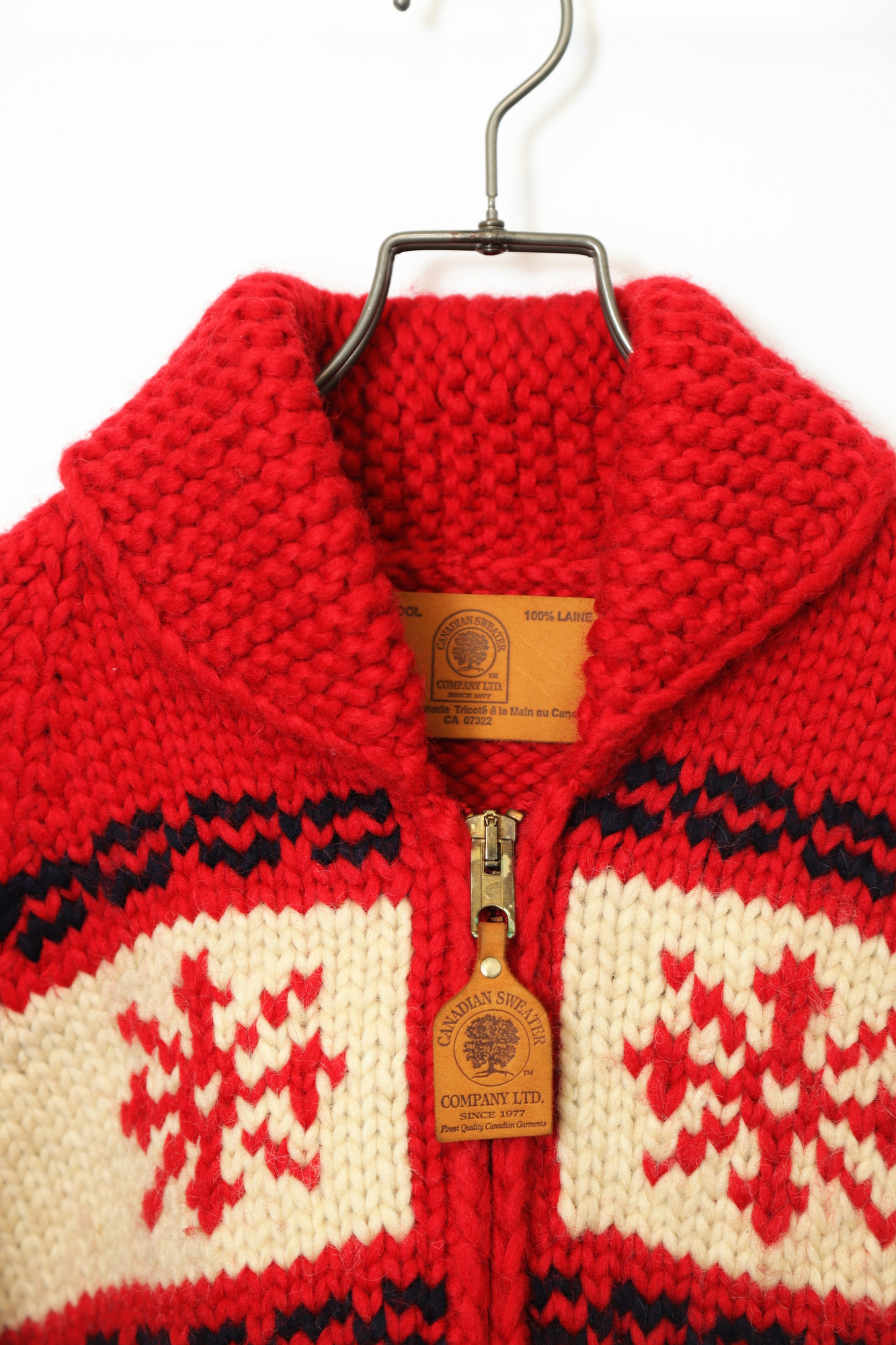 Alternative view of VINTAGE WOOL KNIT JACKET/L