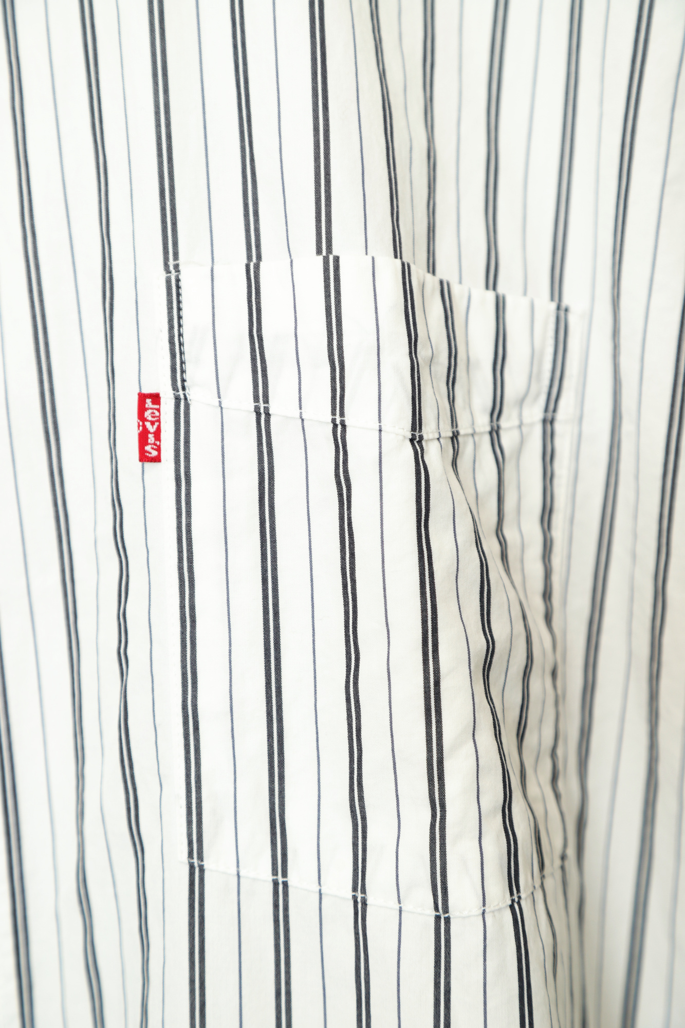USED LEVI'S STRIPE SHIRT/XL - 画像 (4)