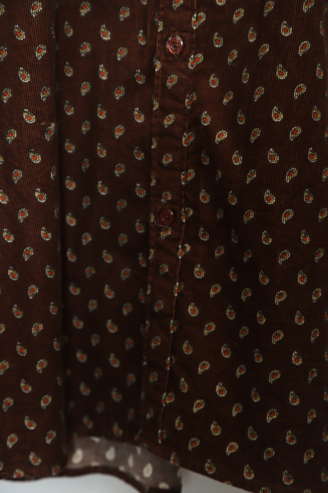 VINTAGE CORDUROY PRINTED SHIRT/L - 画像 (5)