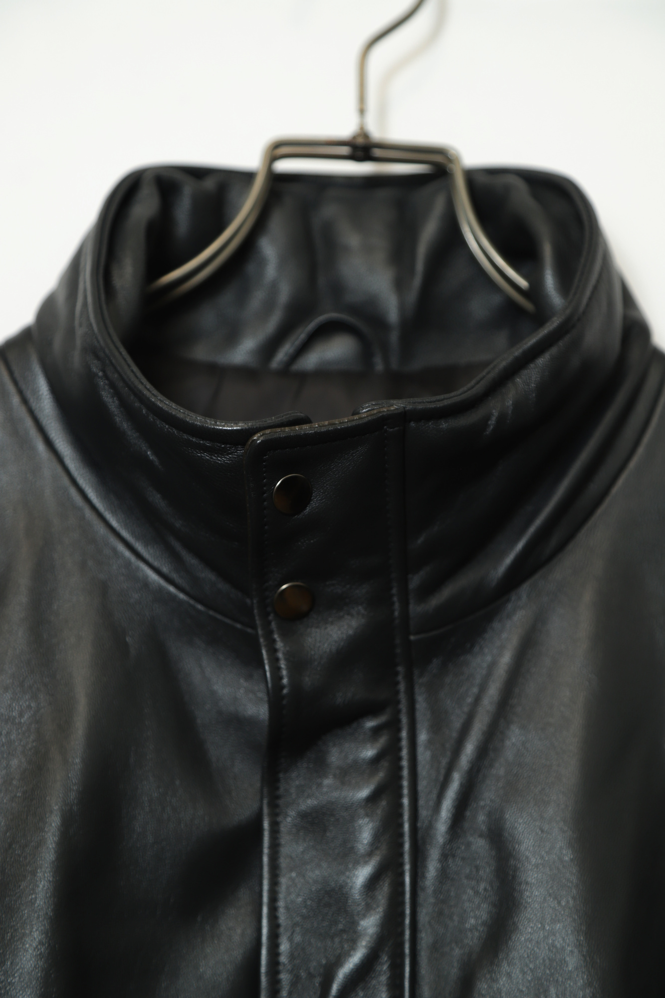Alternative view of VINTAGE SHEEP COVERALL LEATHER JACKET/L