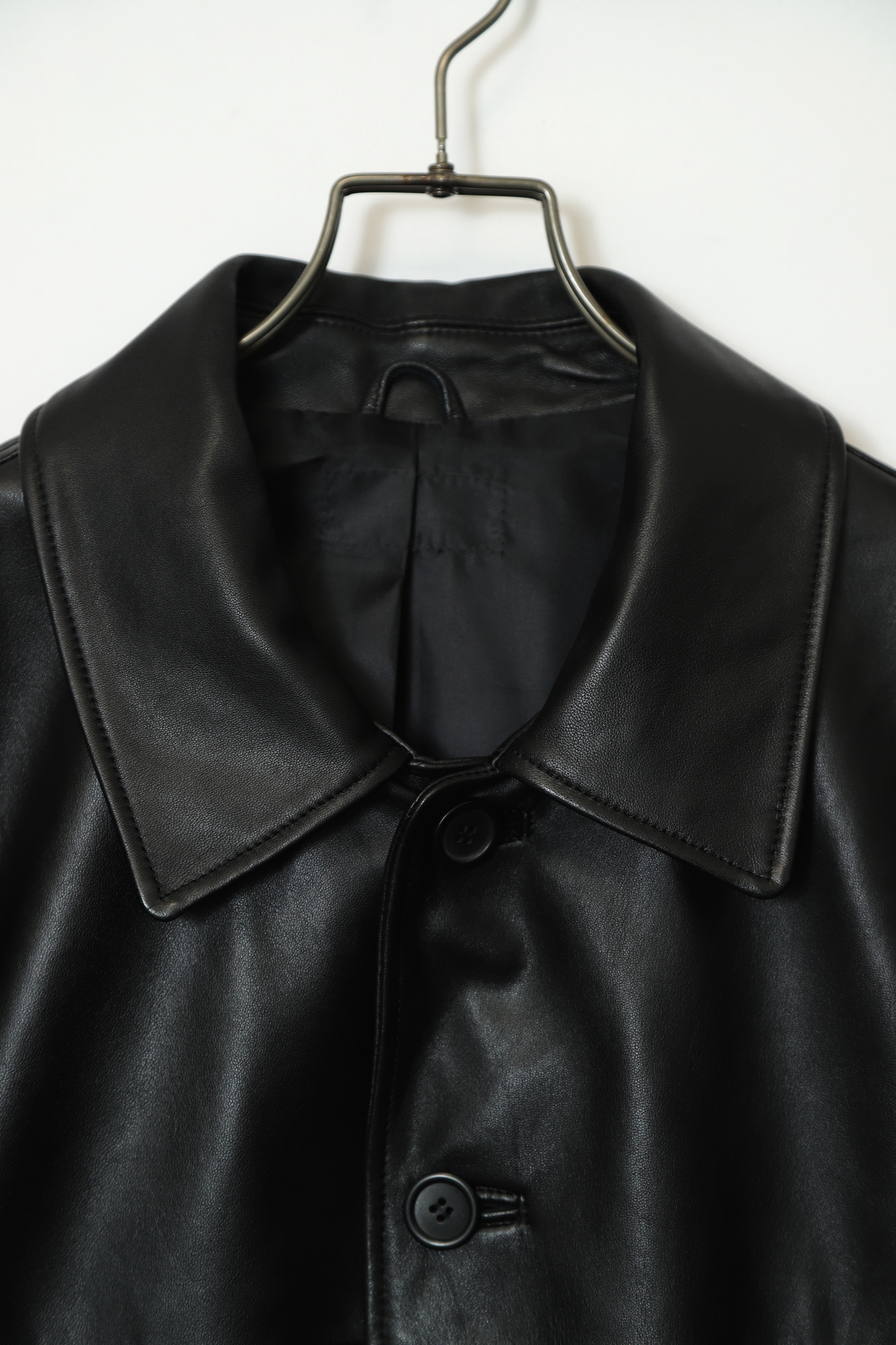 Alternative view of VINTAGE COVERALL LEATHER JACKET/L