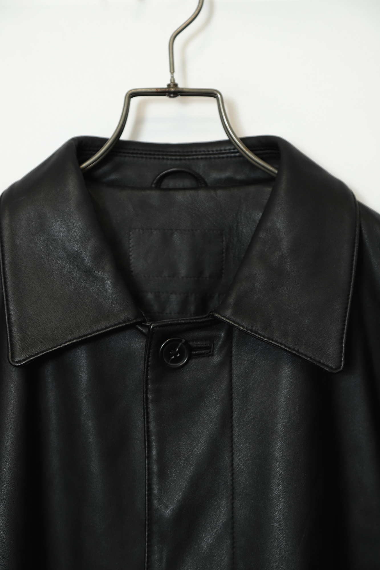 Alternative view of VINTAGE SHEEP COVERALL LEATHER JACKET/L