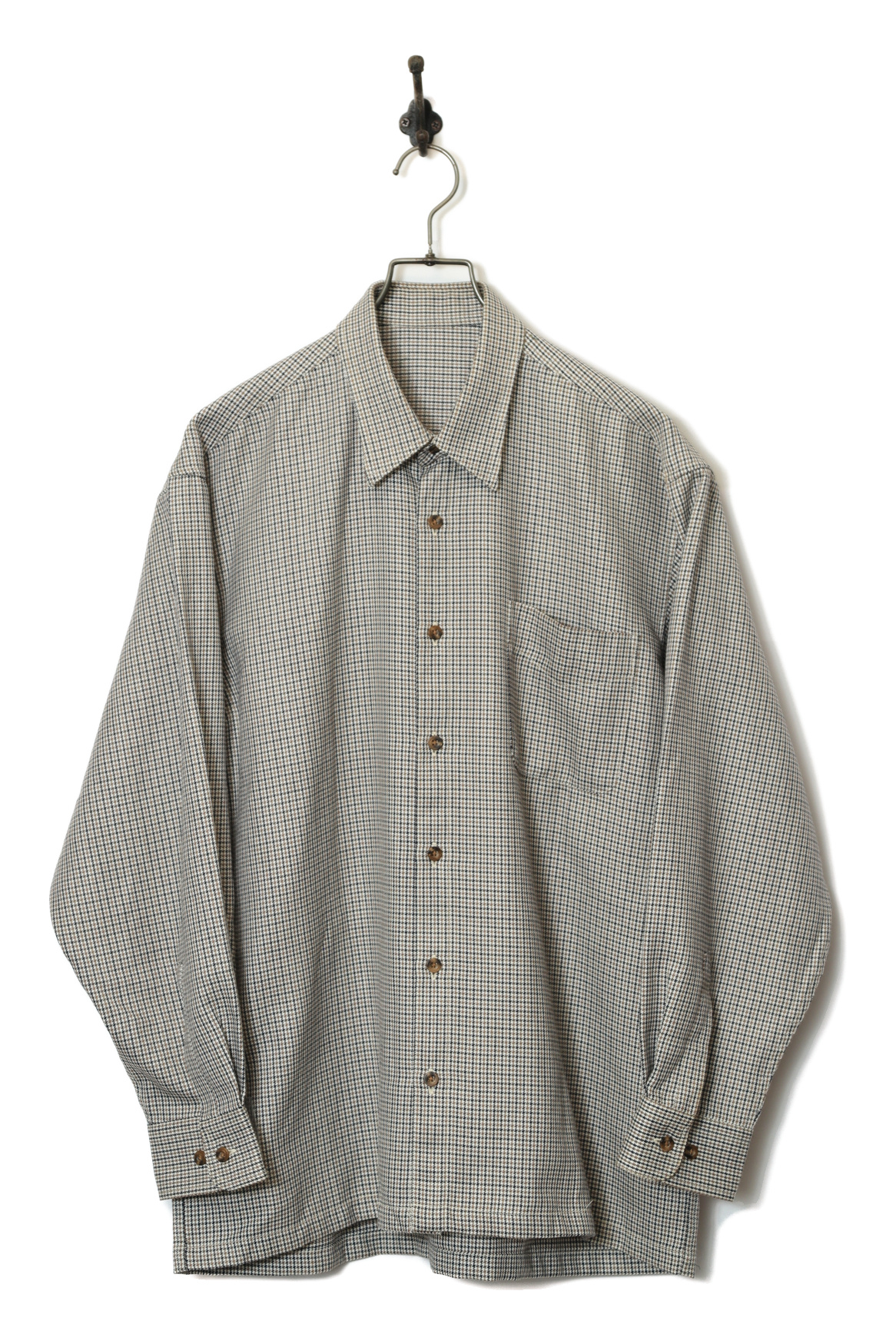 VINTAGE WOOLY CHECK SHIRT/M