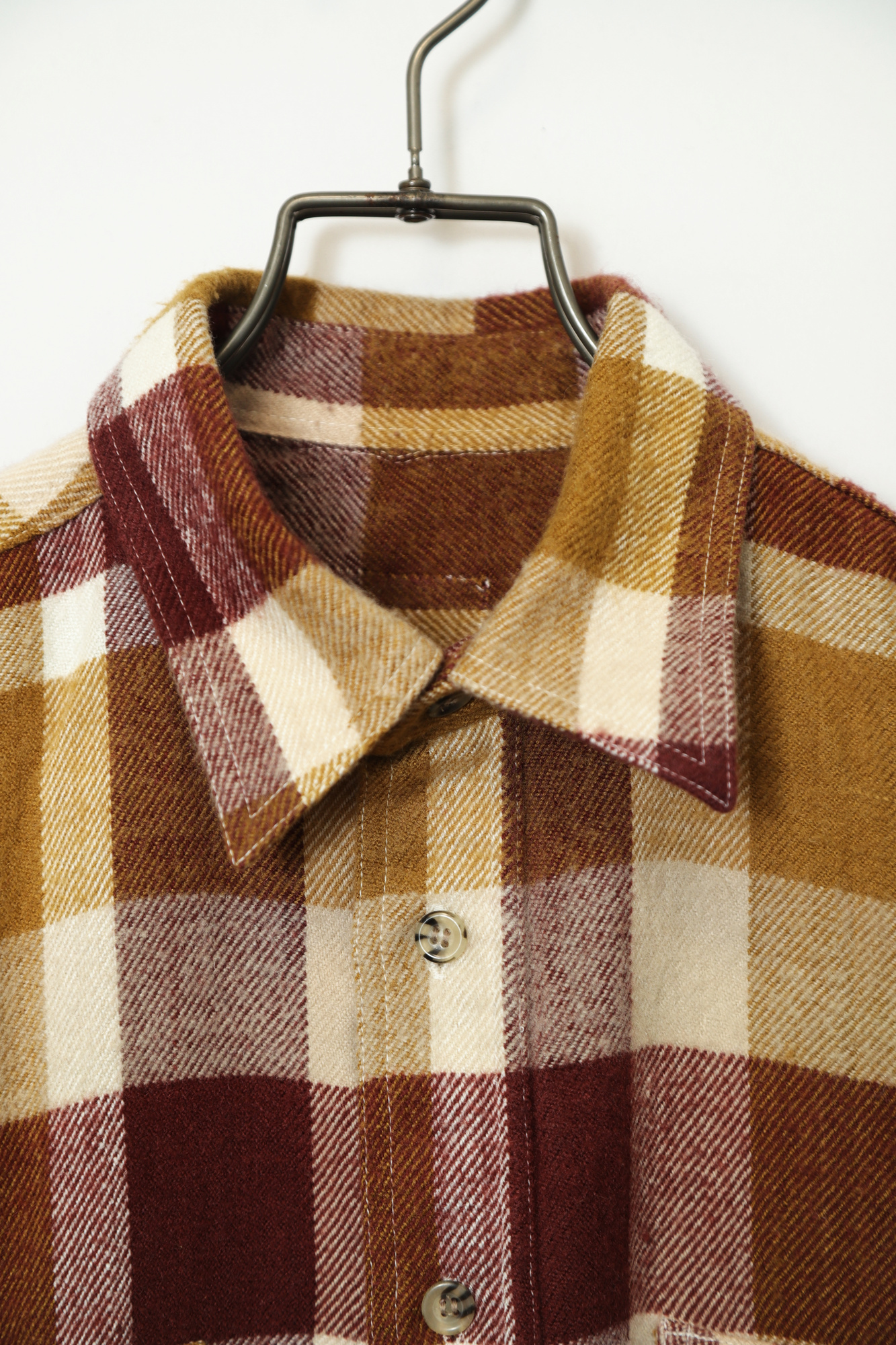 Alternative view of VINTAGE WOOLY CHECK SHIRT/L