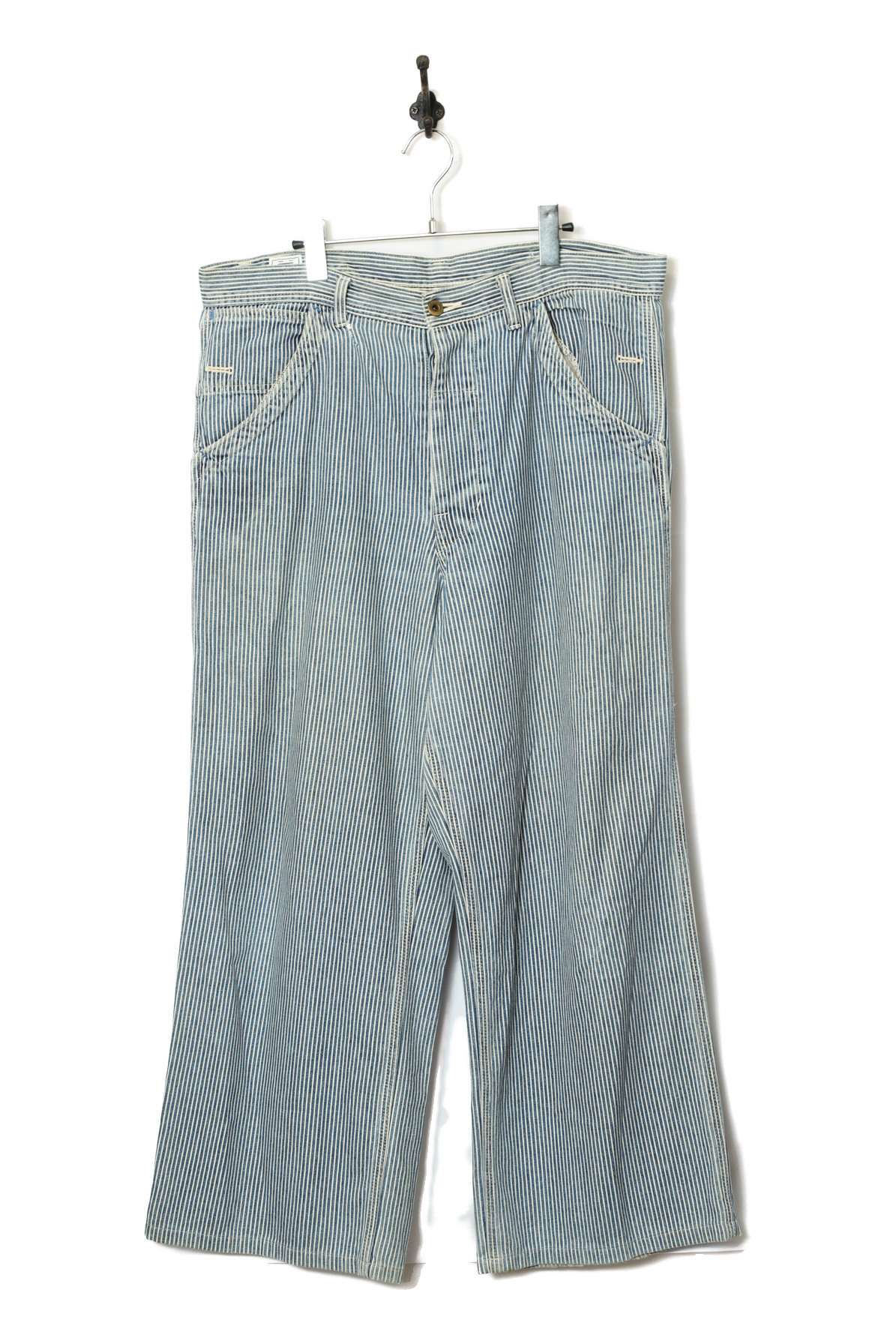 USED STRIPE WORK PANTS/W94