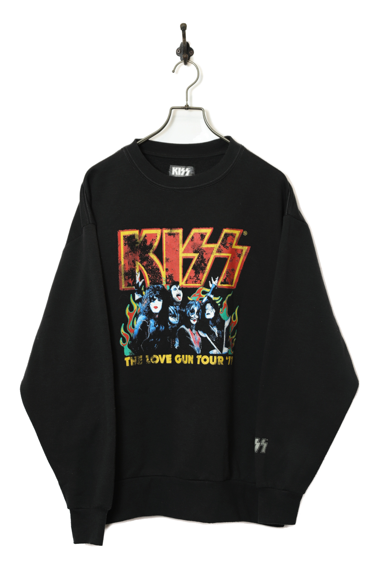 USED KISS PRINTED SWEAT SHIRT/L