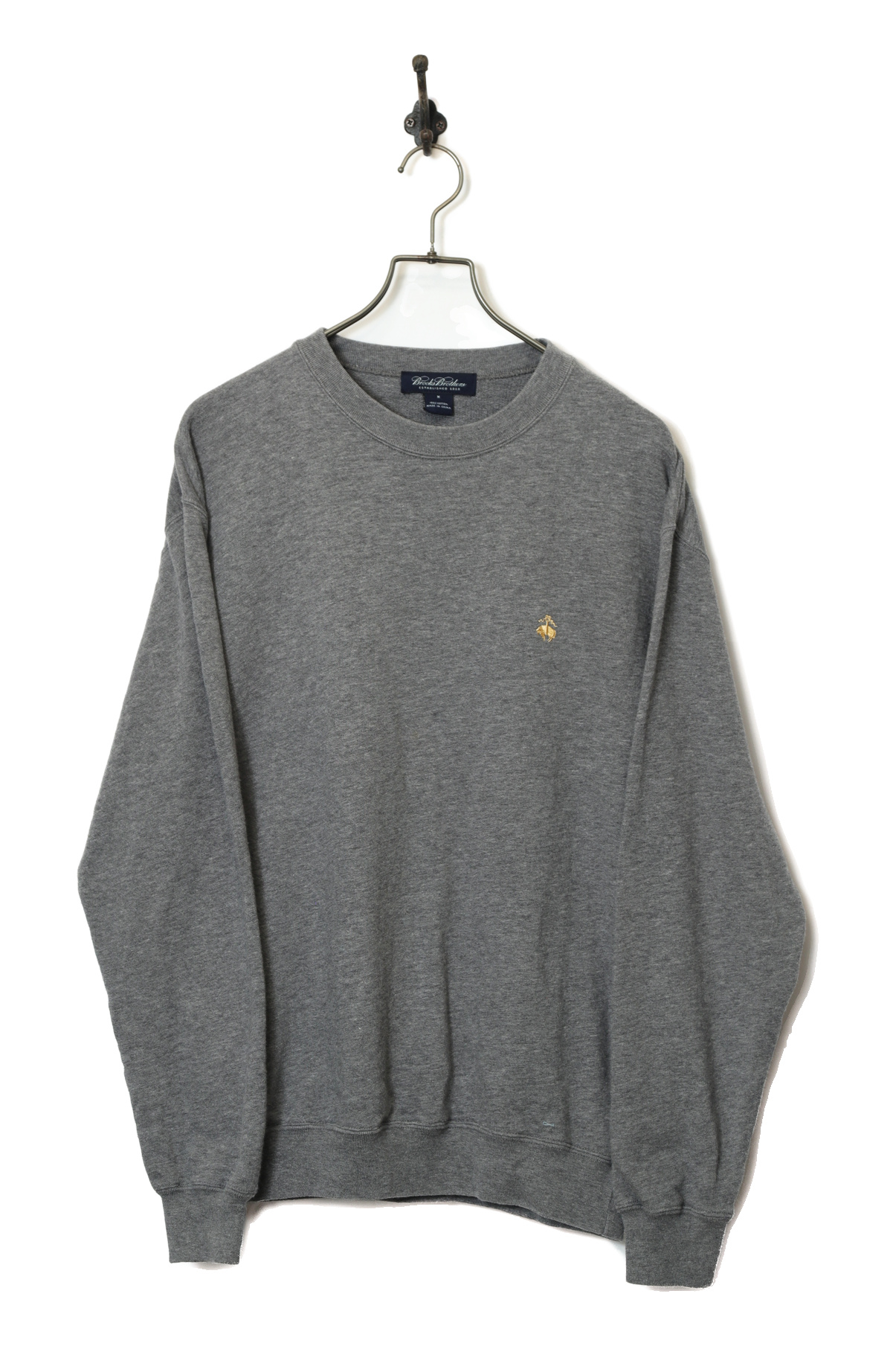 USED BROOKS BROTHERS LOGO EMBROIDERY SWEAT SHIRT/M