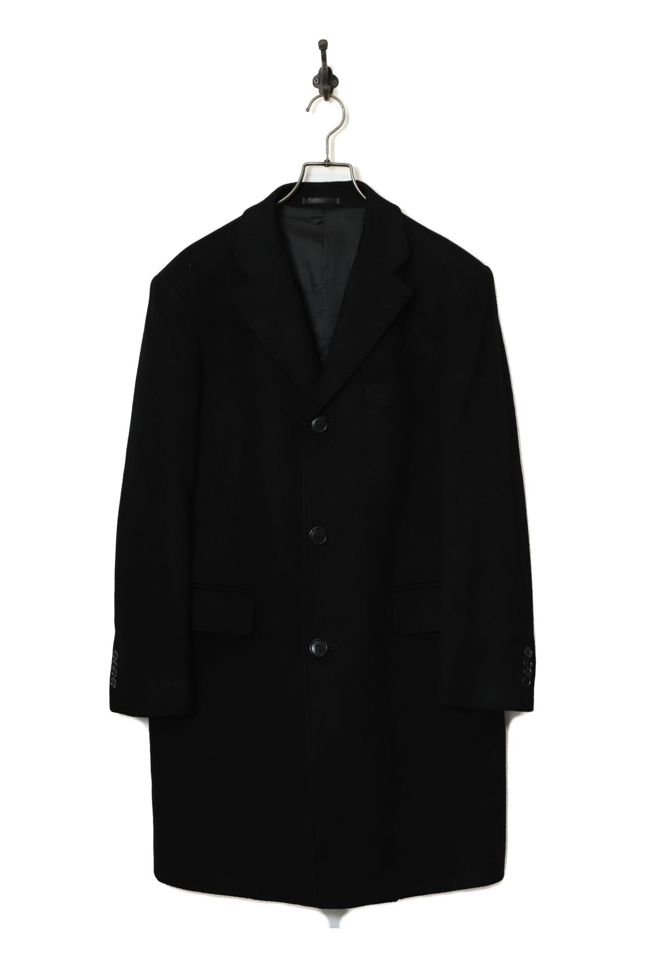 VINTAGE WOOL CASHMERE CHESTER COAT/M