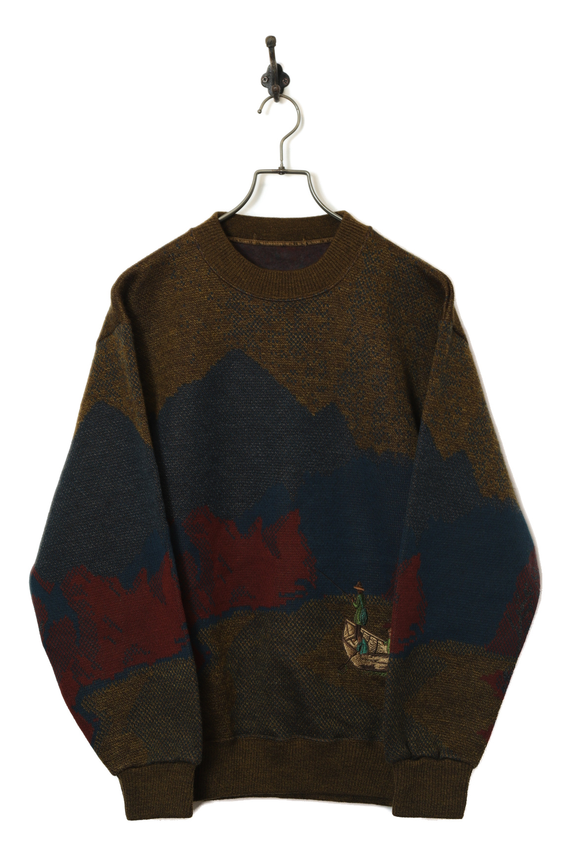 VINTAGE JAQUARD KNIT SWEATER/M | 古着屋FERANTRACING【公式】|東京