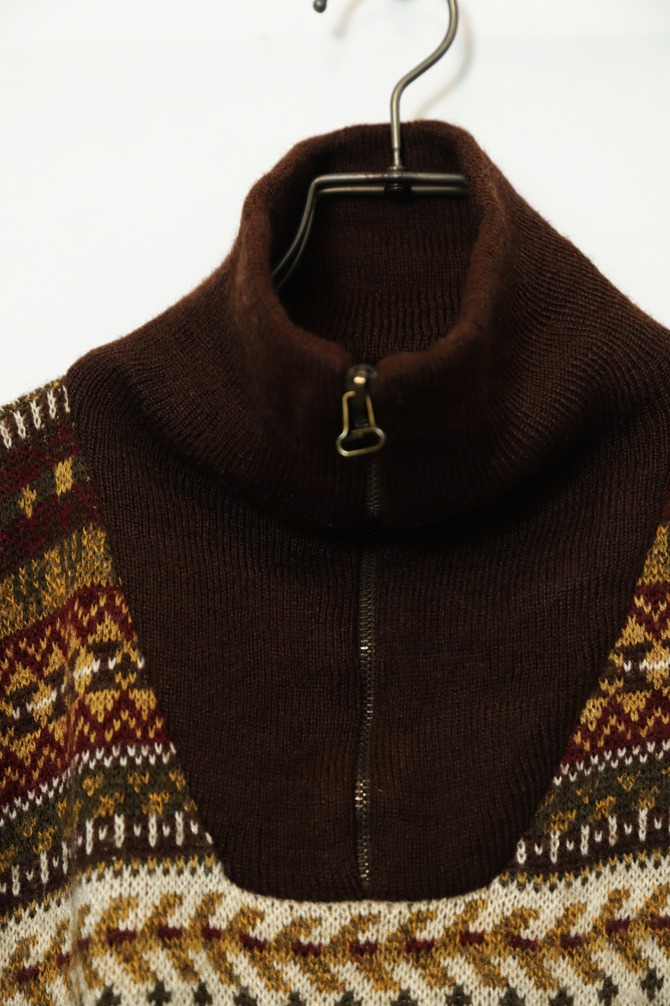 Alternative view of VINTAGE JAQUARD KNIT SWEATER/L